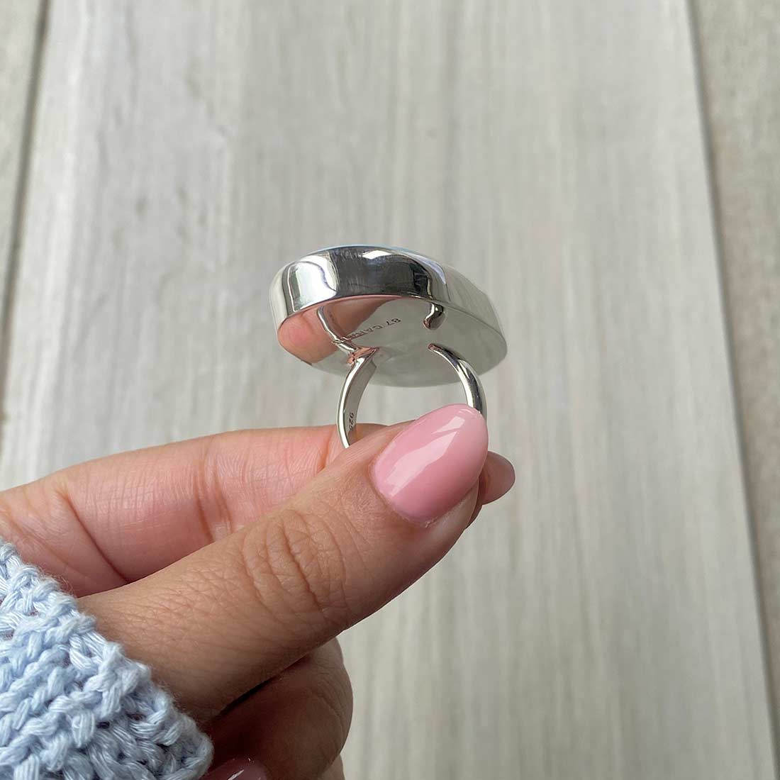 Larimar Adjustable Ring-(LBS-R-86.)