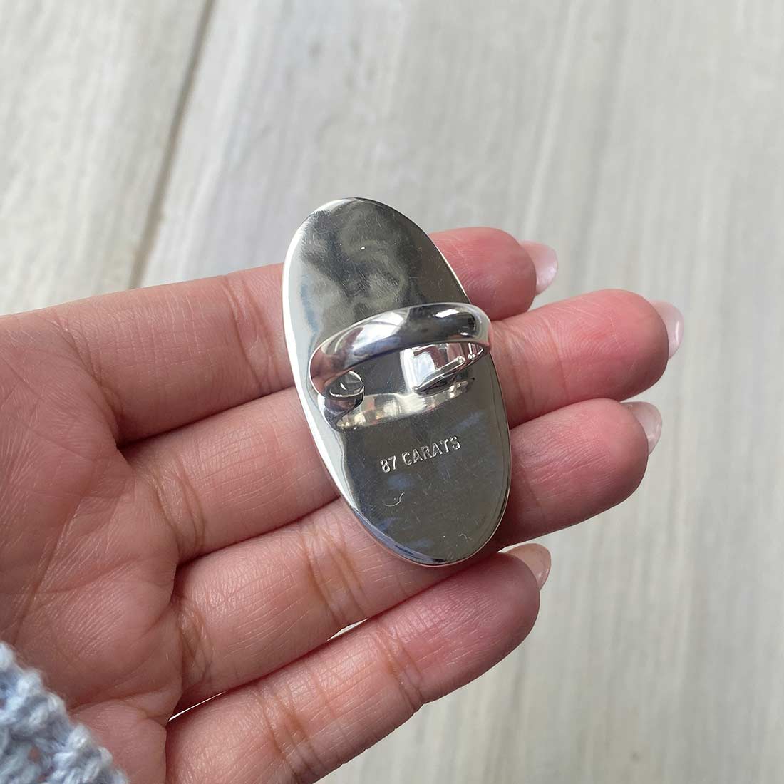 Larimar Adjustable Ring-(LBS-R-86.)