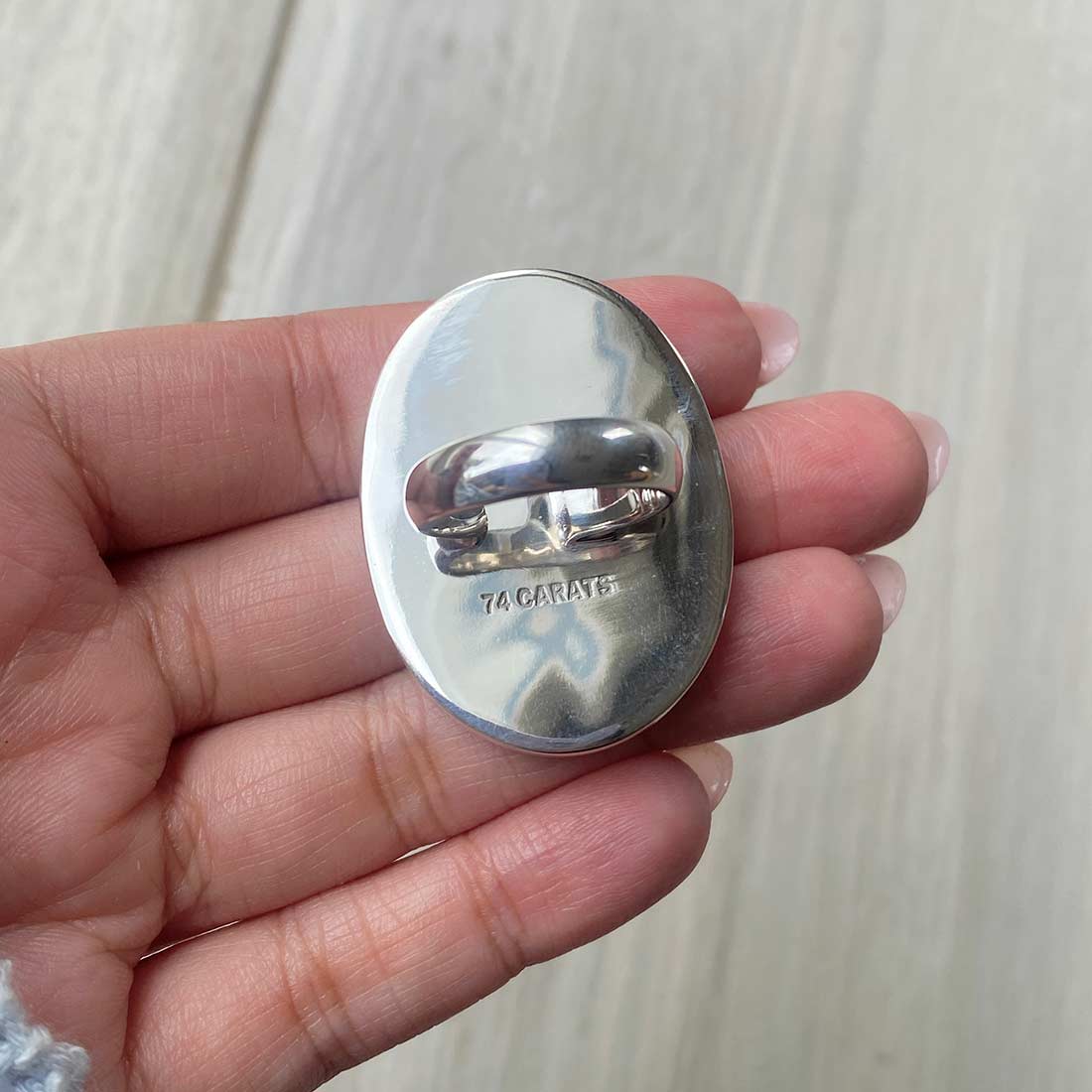 Larimar Adjustable Ring-(LBS-R-87.)