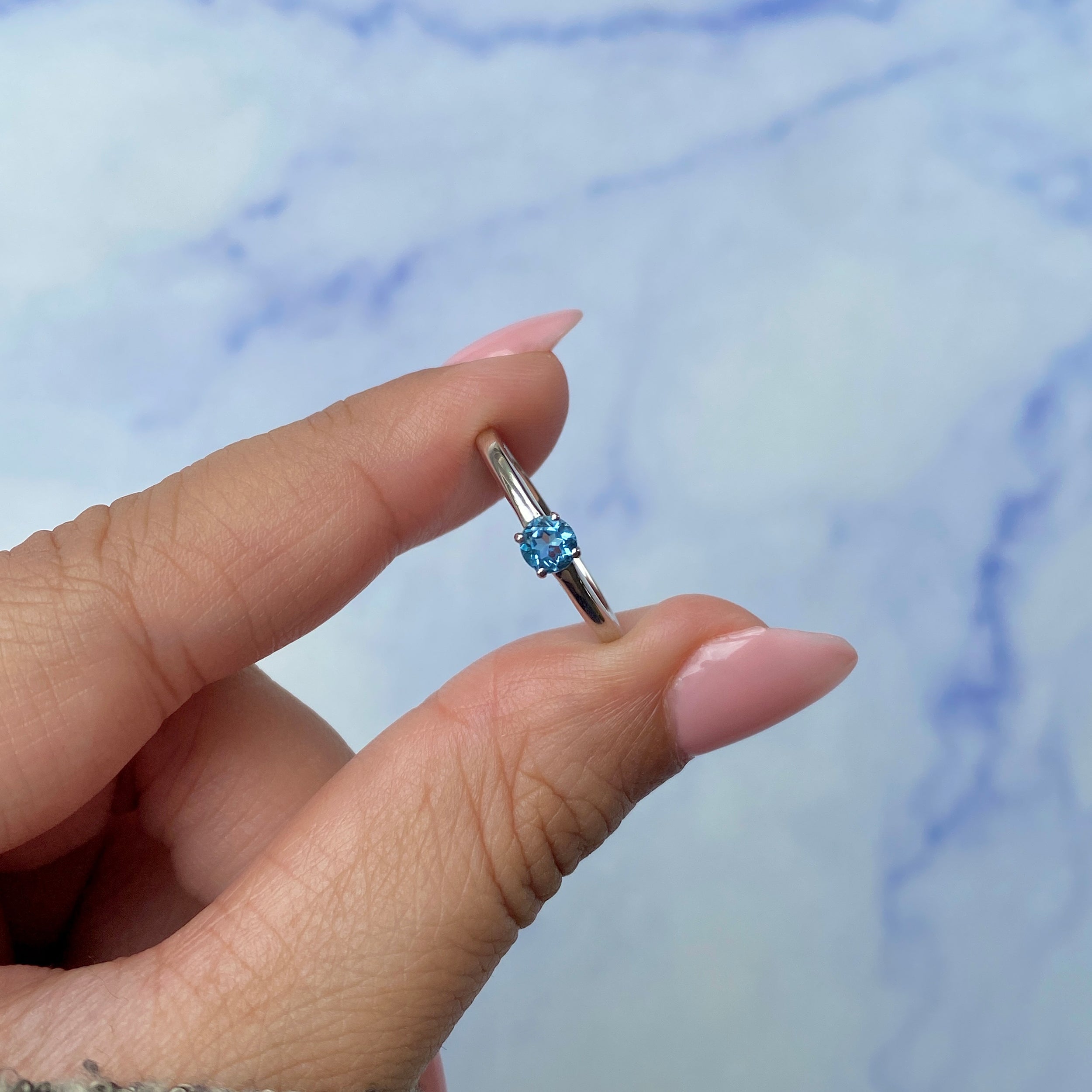 London Blue Topaz Ring-(LBTZ-SR-235.)