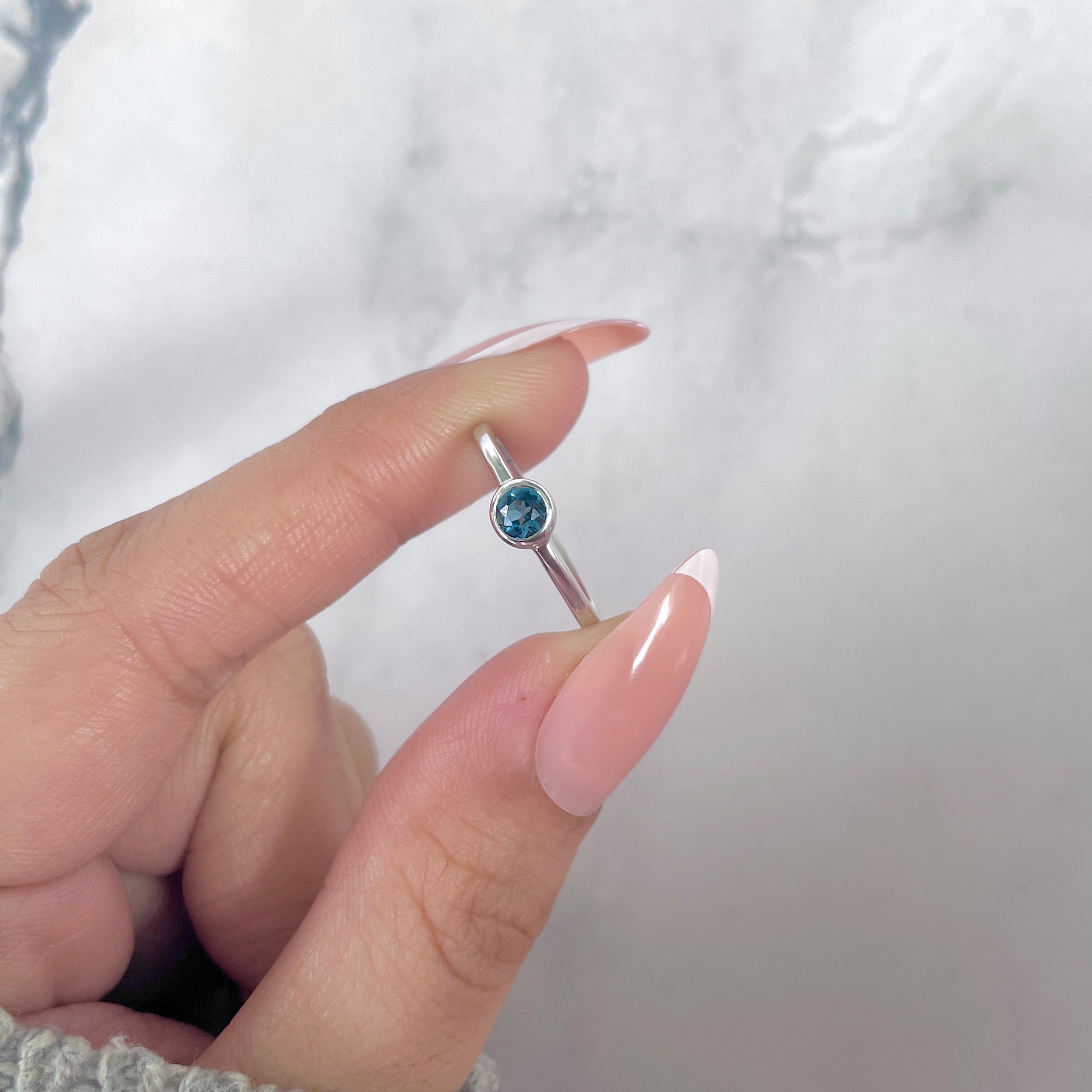 London Blue Topaz Ring-(LBTZ-SR-3229.)