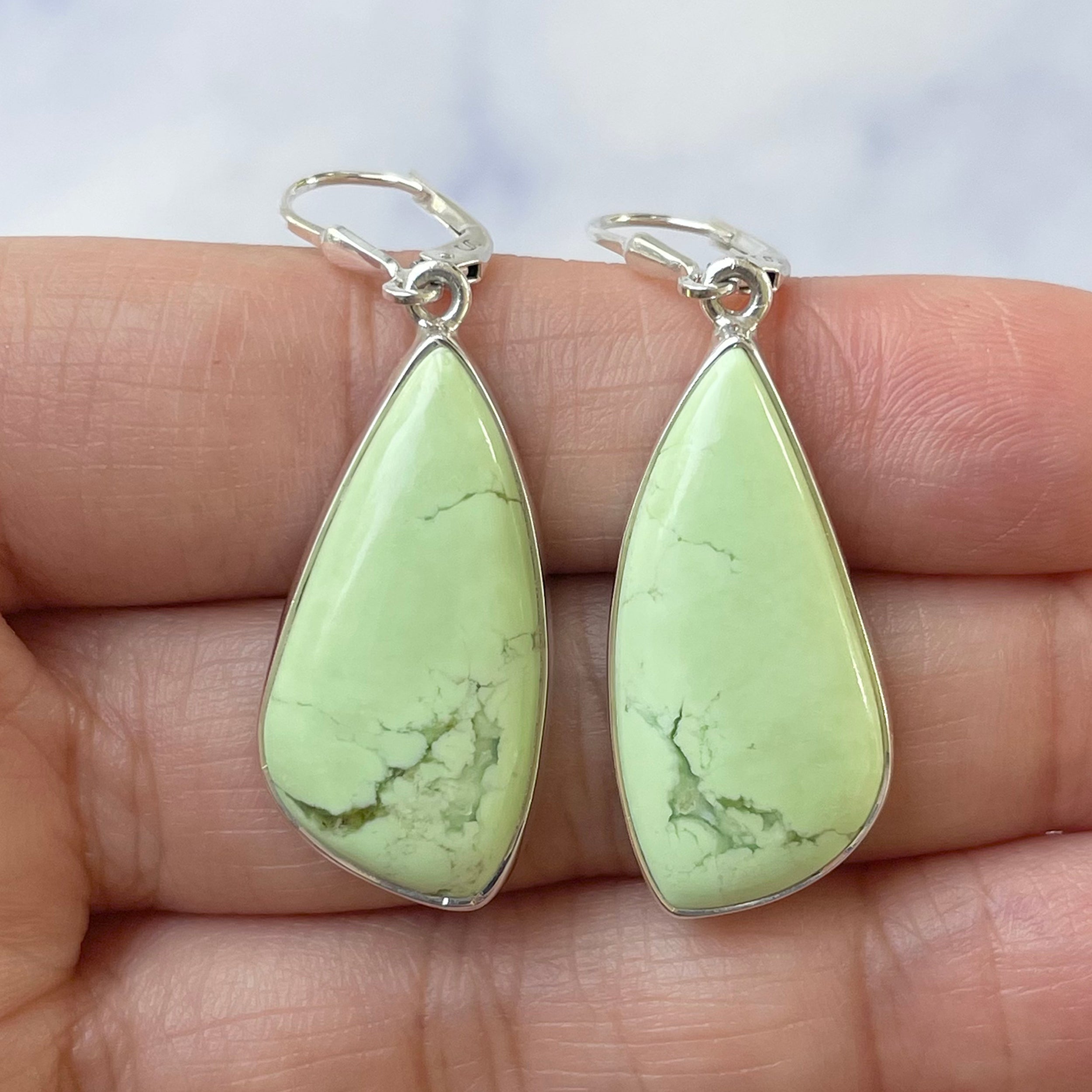 Lemon Chrysoprase Earring-(LCP-E-1.)