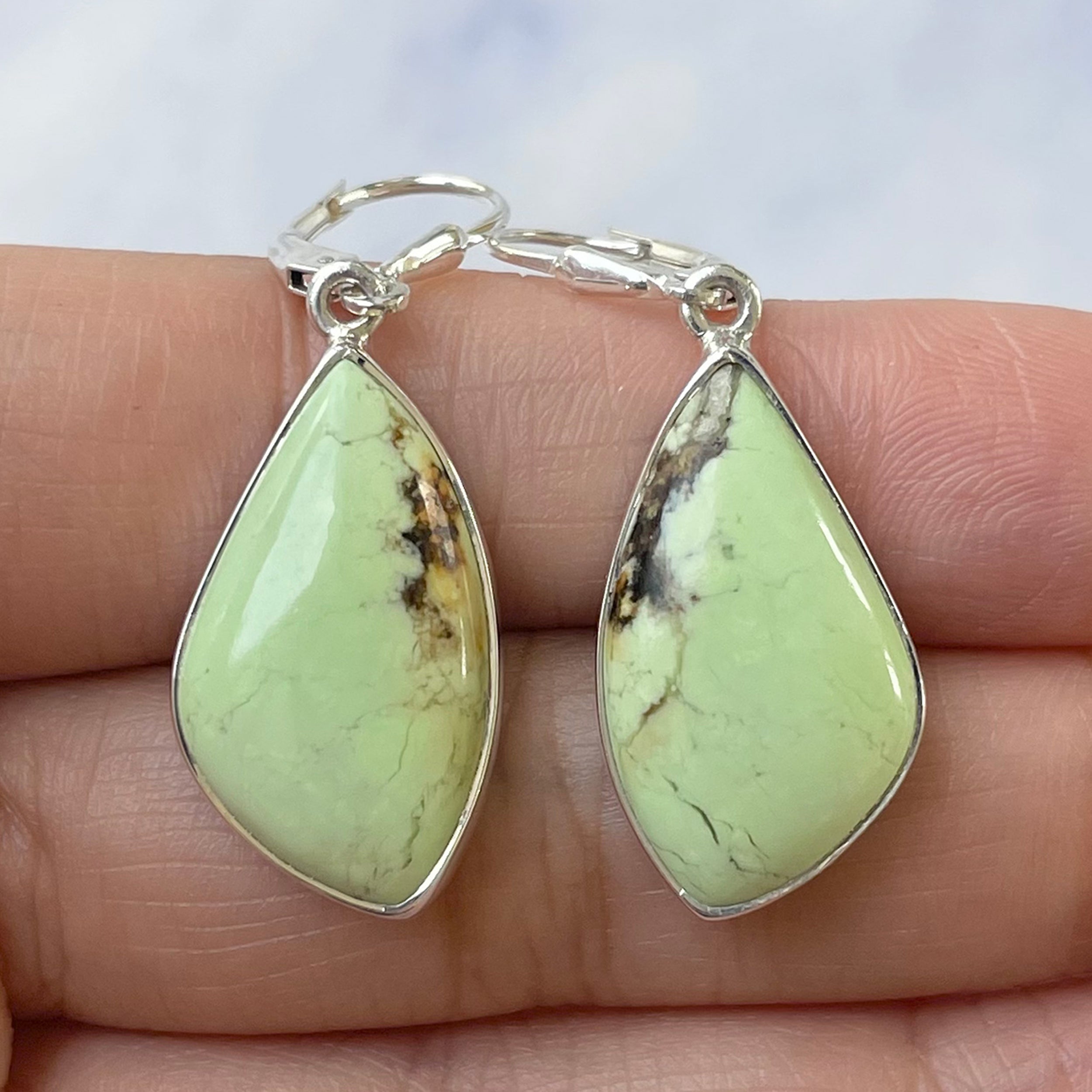 Lemon Chrysoprase Earring-(LCP-E-10.)