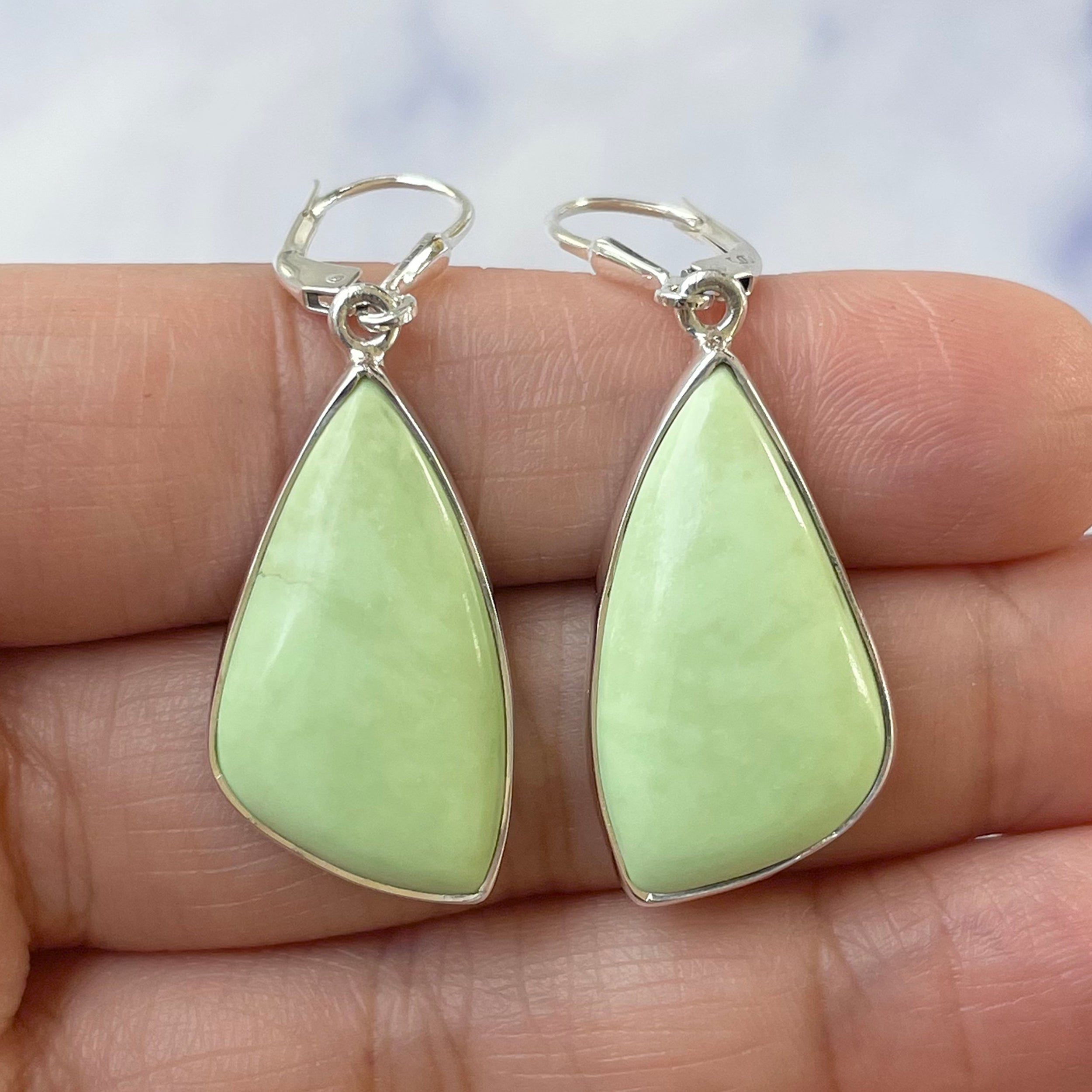 Lemon Chrysoprase Earring-(LCP-E-15.)