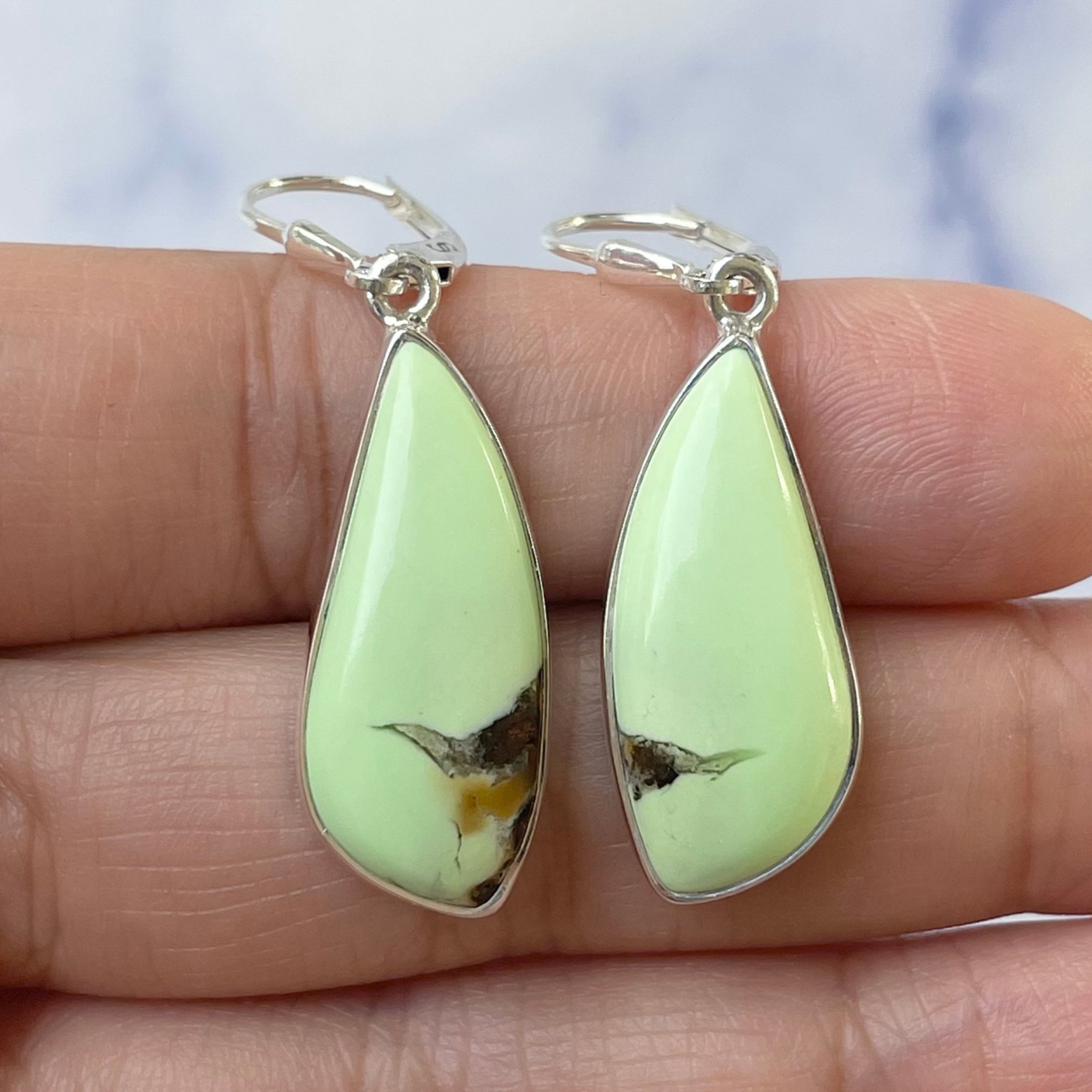Lemon Chrysoprase Earring-(LCP-E-17.)