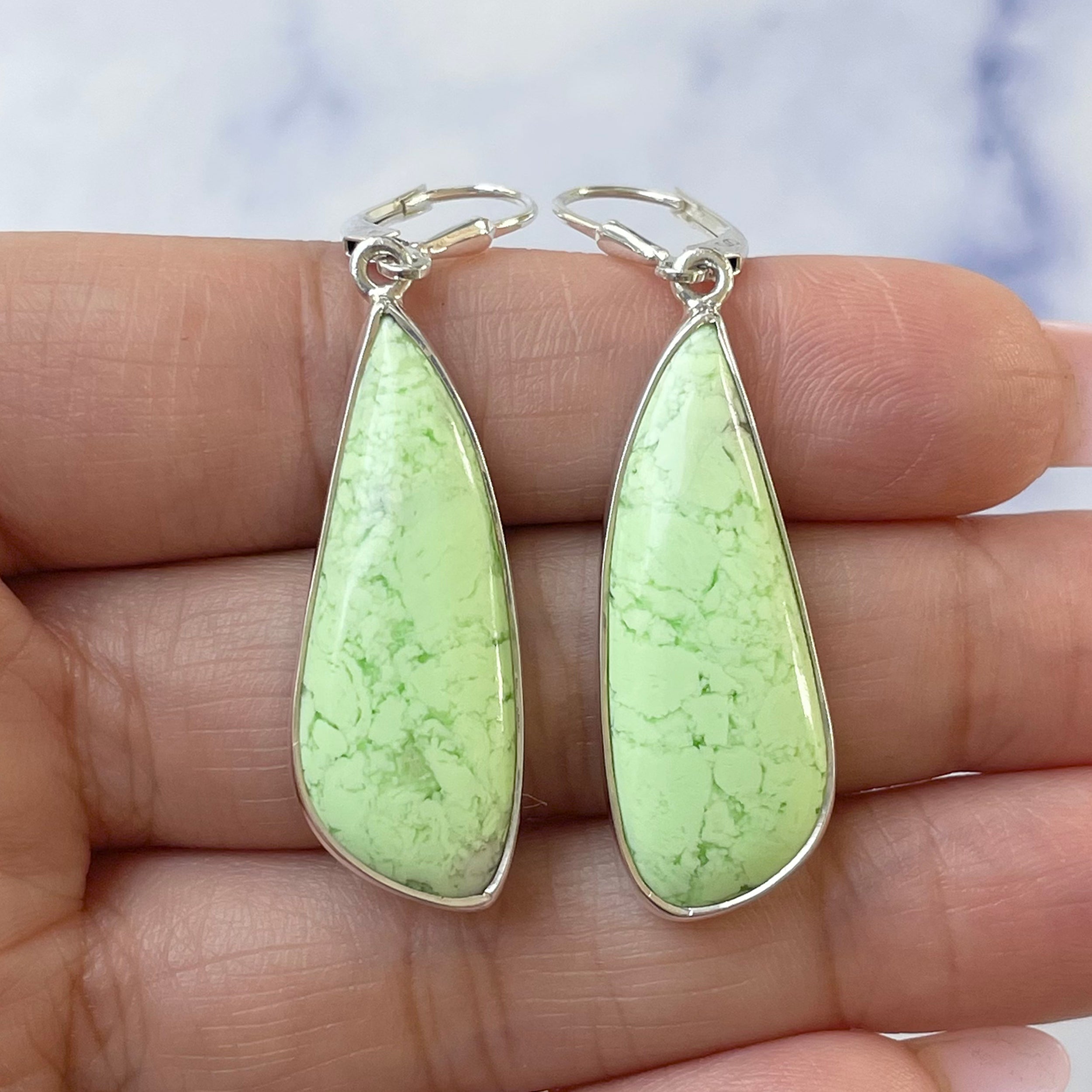 Lemon Chrysoprase Earring-(LCP-E-19.)