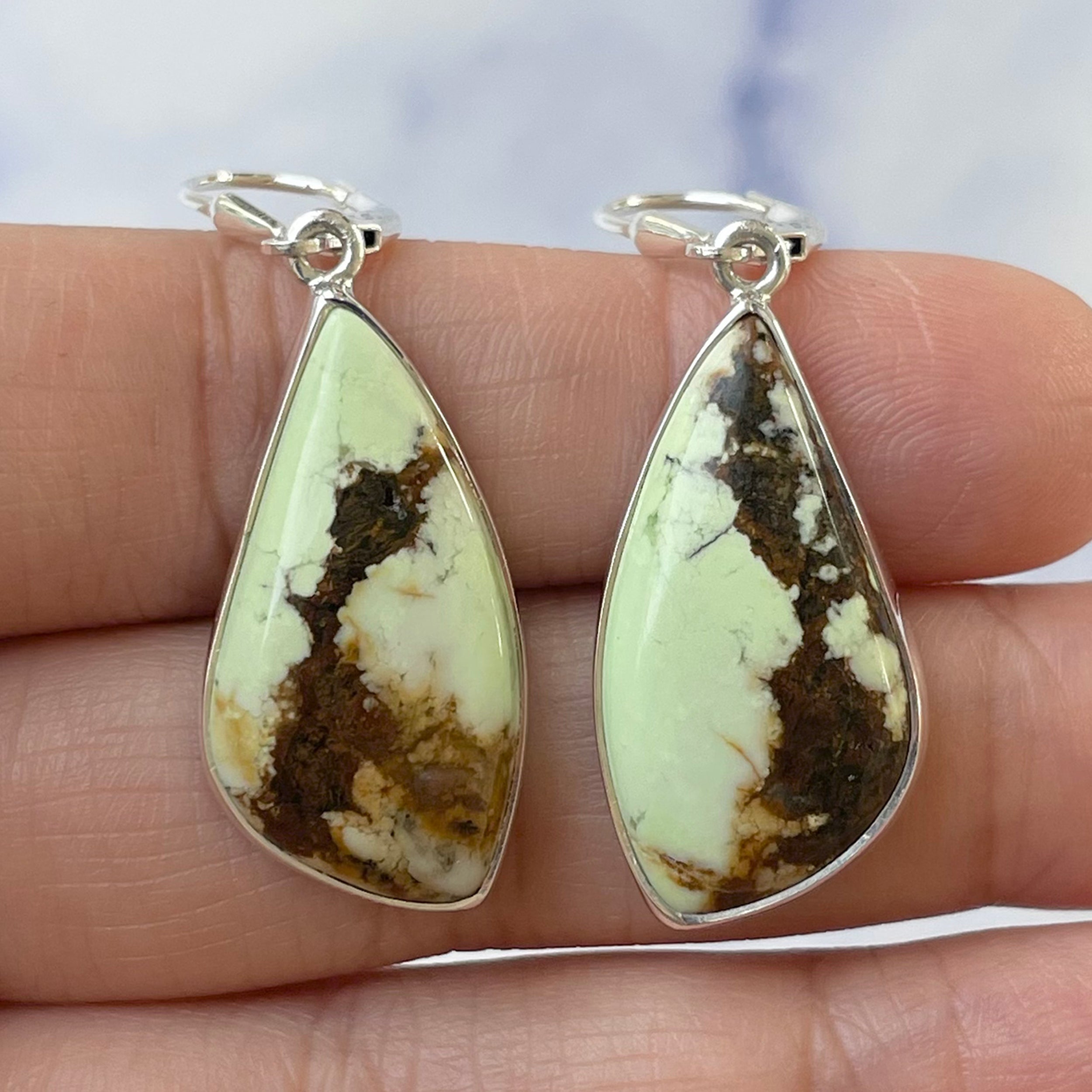 Lemon Chrysoprase Earring-(LCP-E-24.)