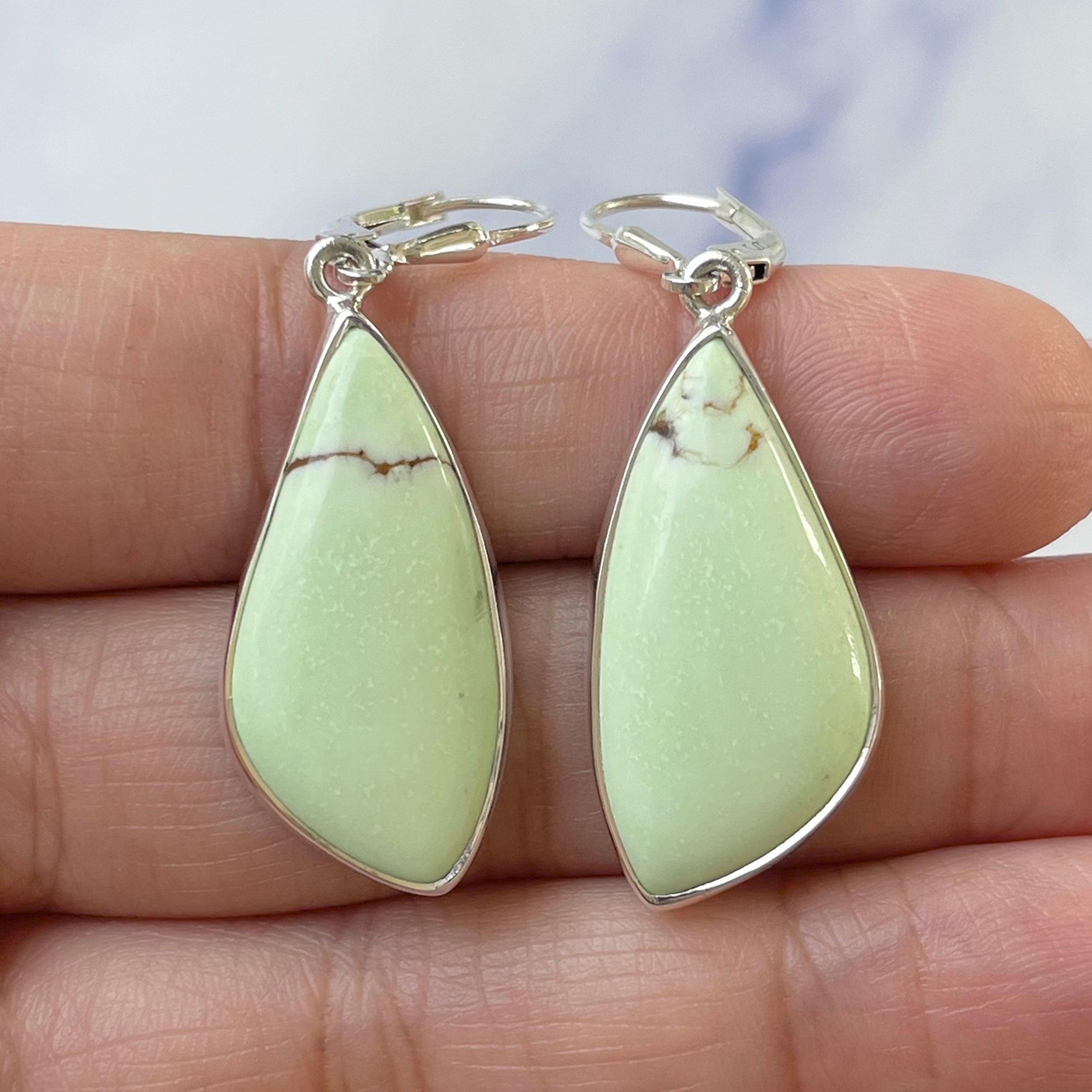 Lemon Chrysoprase Earring-(LCP-E-25.)