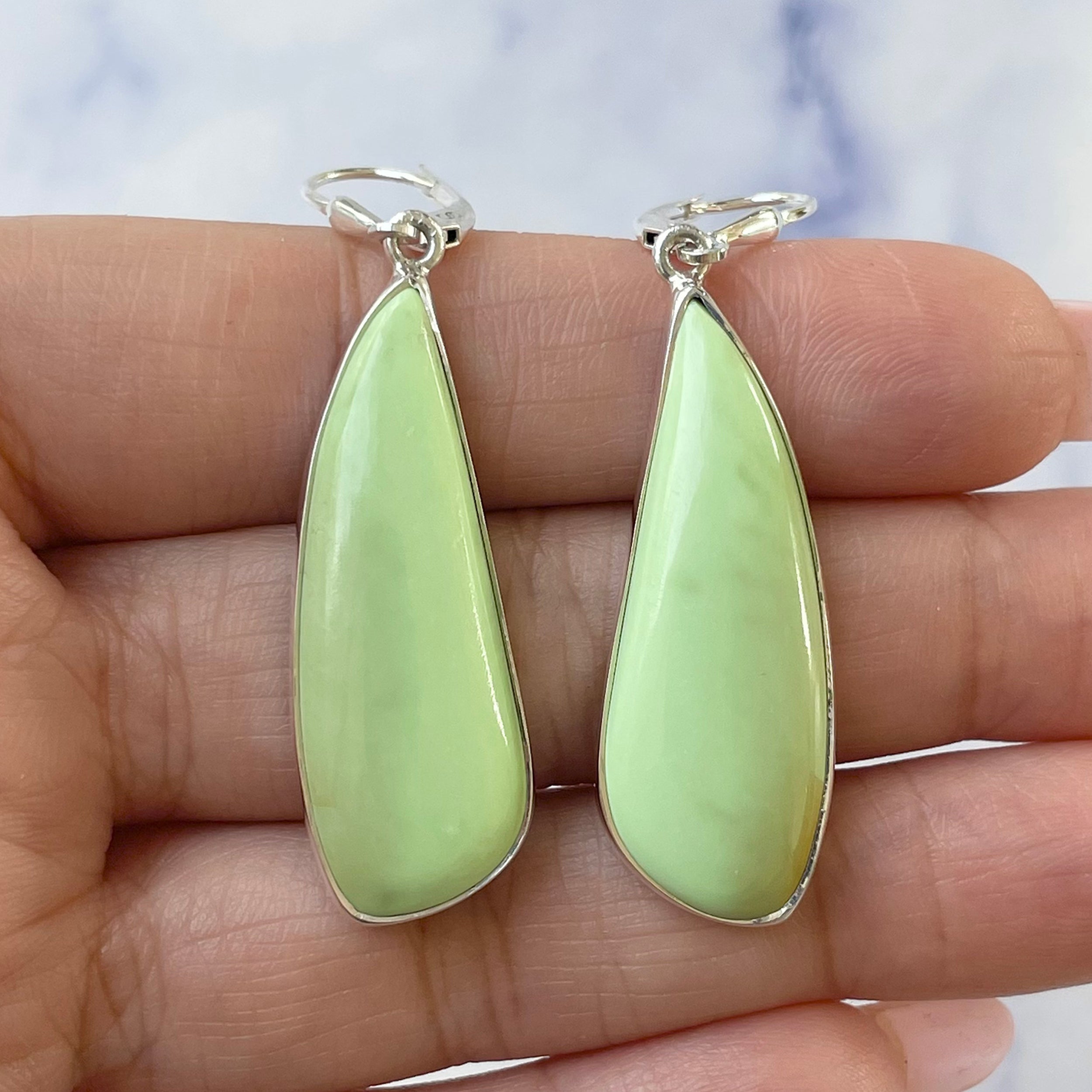 Lemon Chrysoprase Earring-(LCP-E-29.)