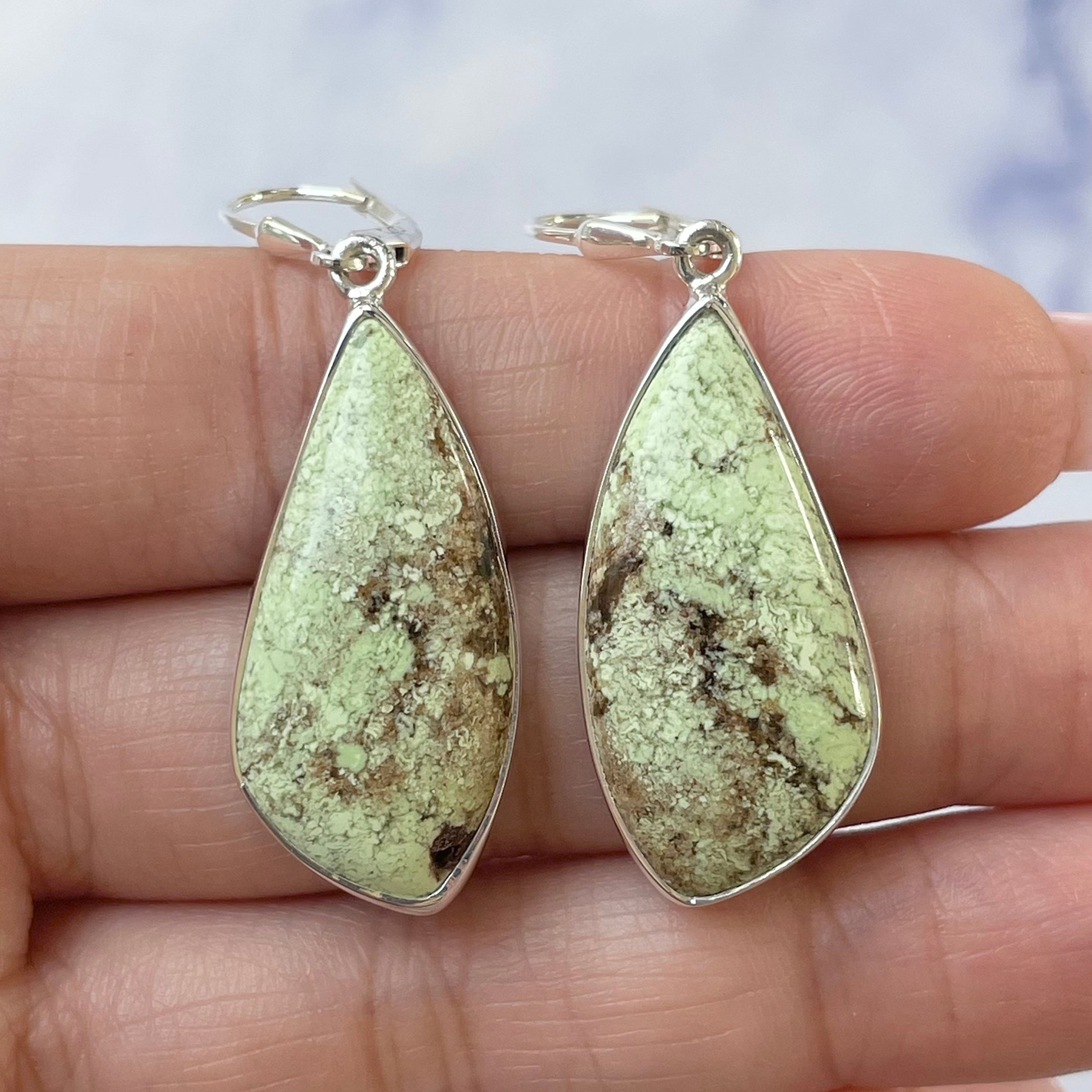 Lemon Chrysoprase Earring-(LCP-E-5.)