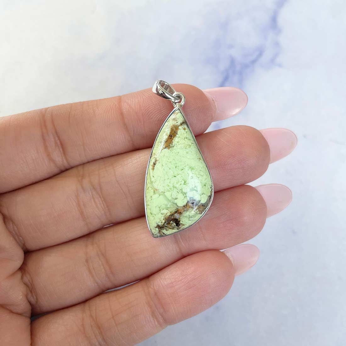 Lemon Chrysoprase Pendant-(LCP-P-14.)