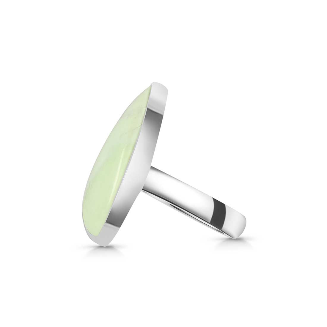 Lemon Chrysoprase Adjustable Ring-(LCP-R-30.)