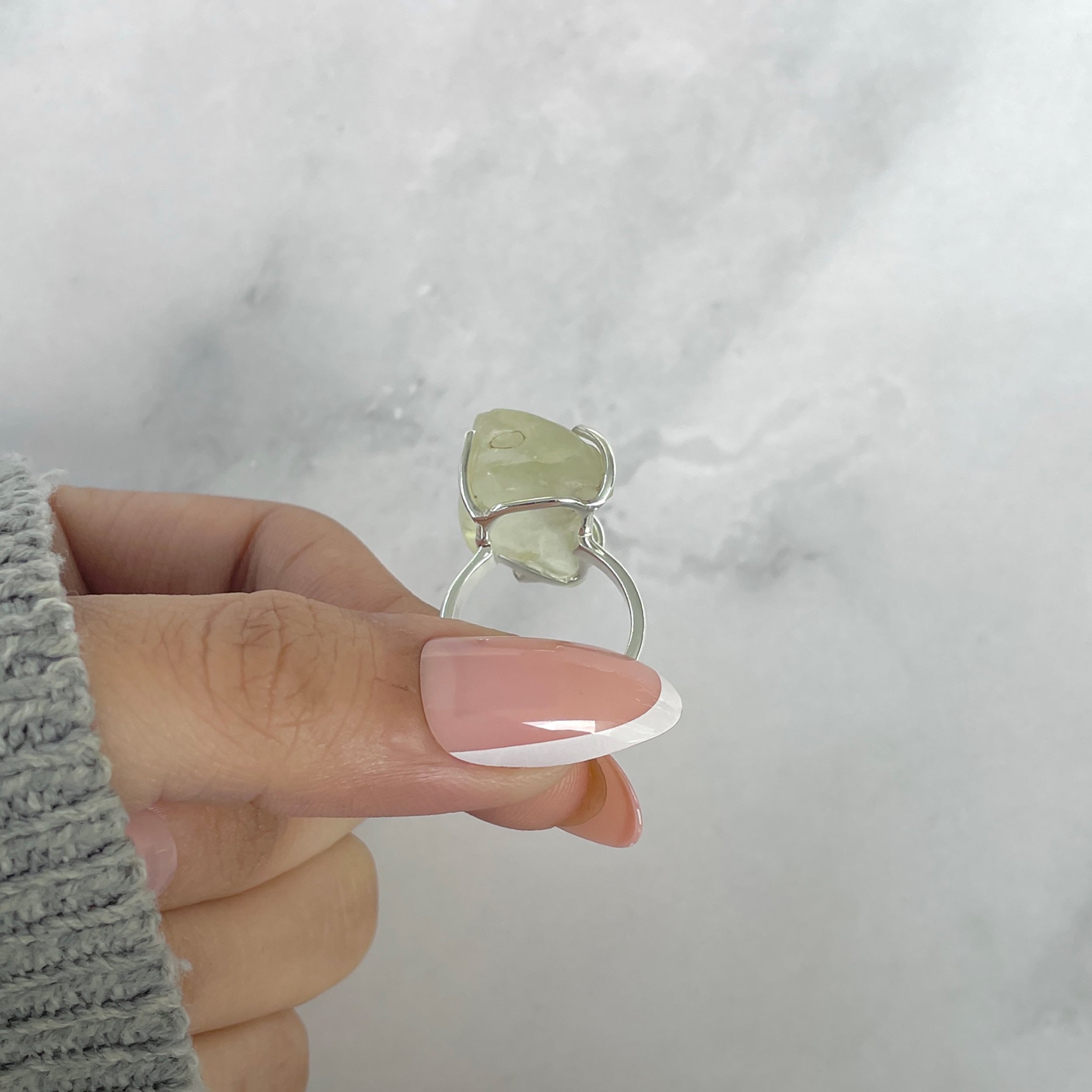Libyan Desert Glass Ring Size 5-(LDG-R-100.)