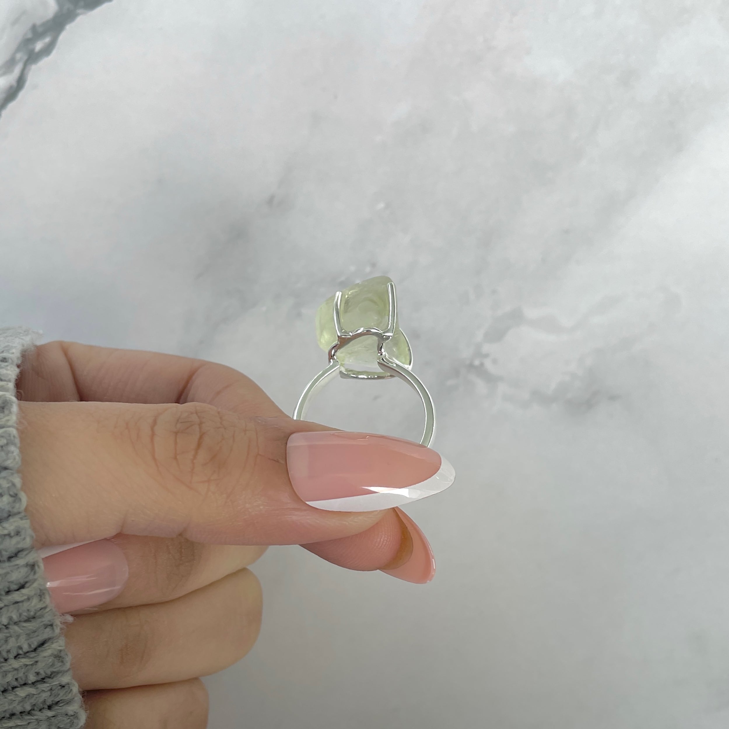 Libyan Desert Glass Ring Size 7-(LDG-R-101.)