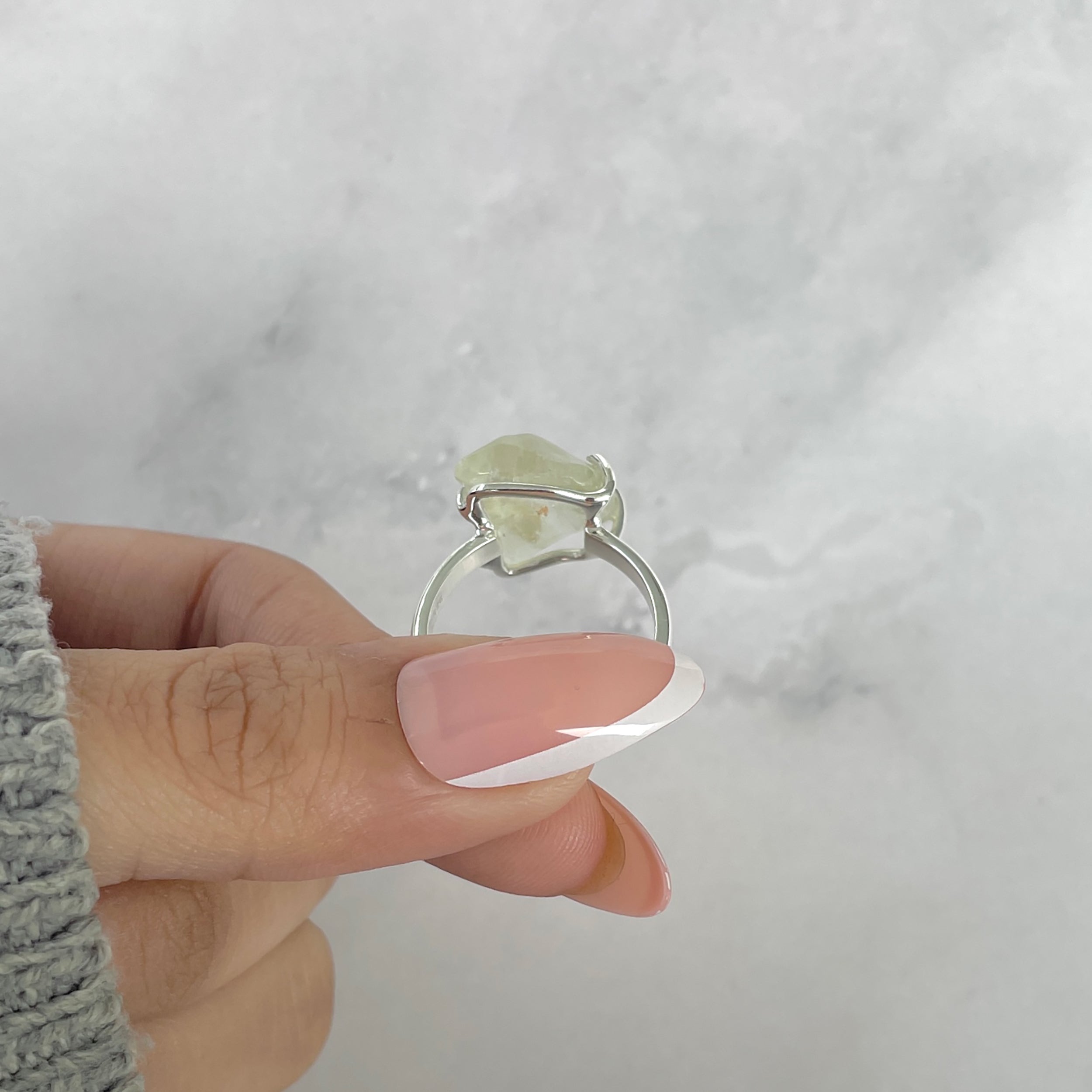 Libyan Desert Glass Ring Size 8-(LDG-R-103.)
