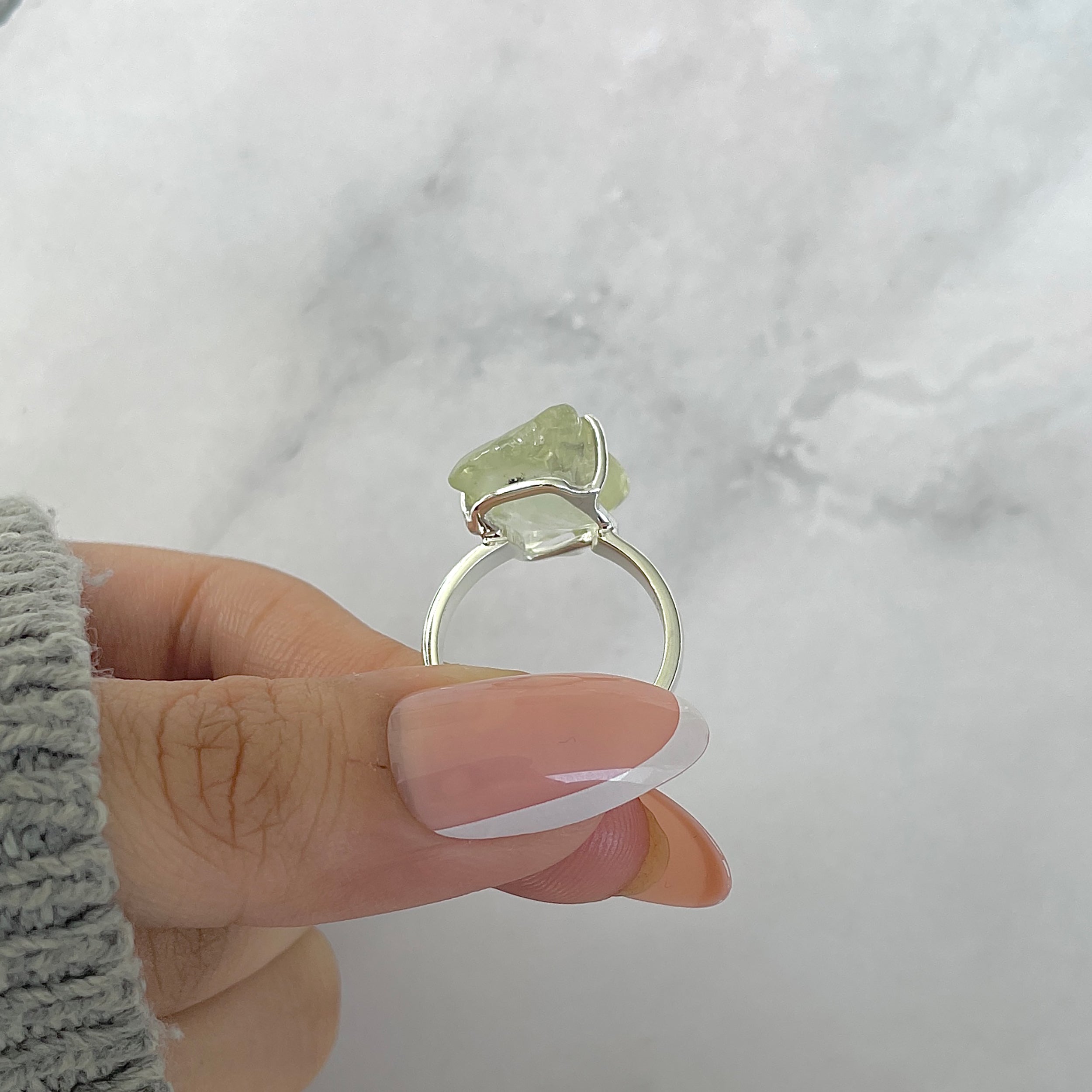 Libyan Desert Glass Ring Size 7-(LDG-R-106.)