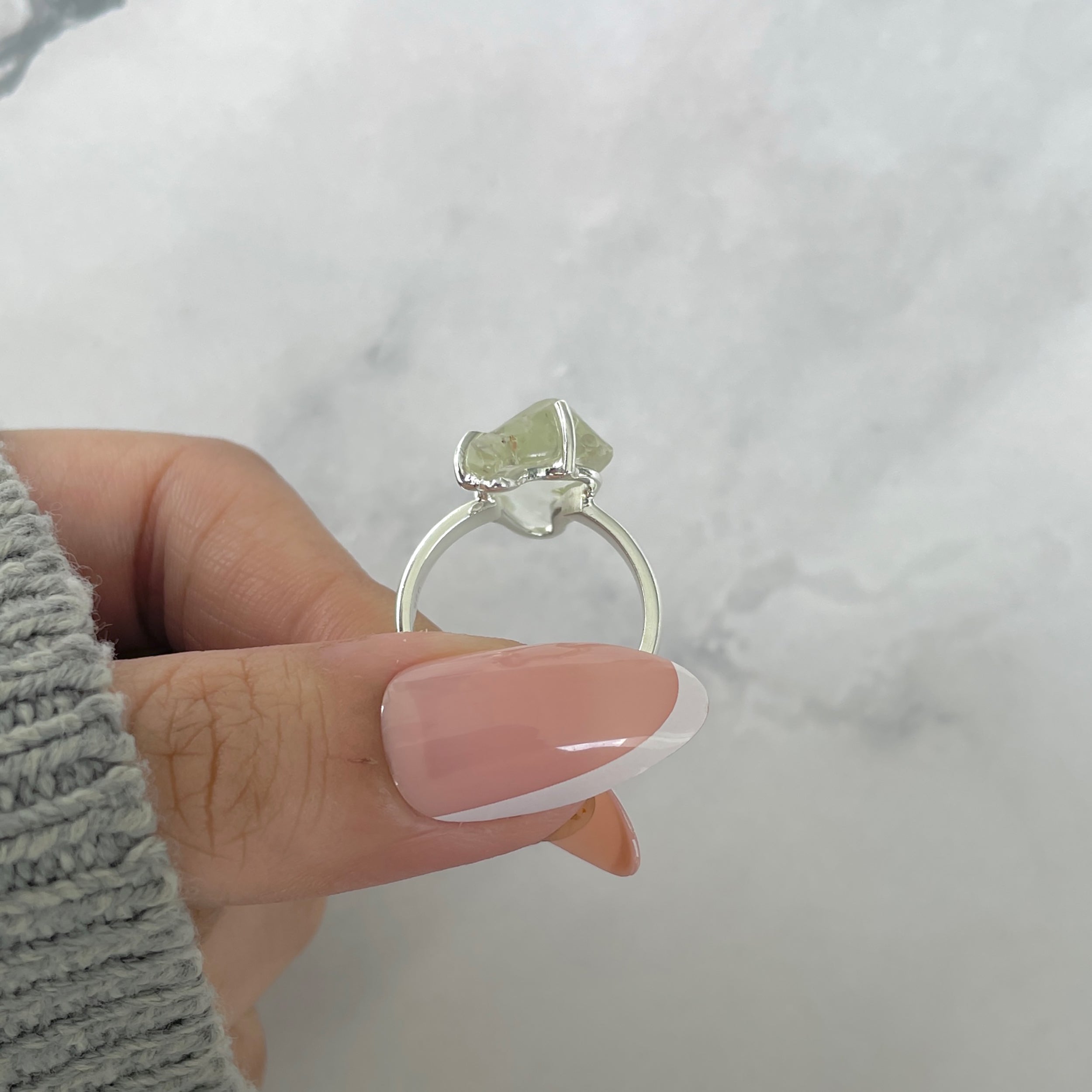 Libyan Desert Glass Ring Size 7-(LDG-R-47.)