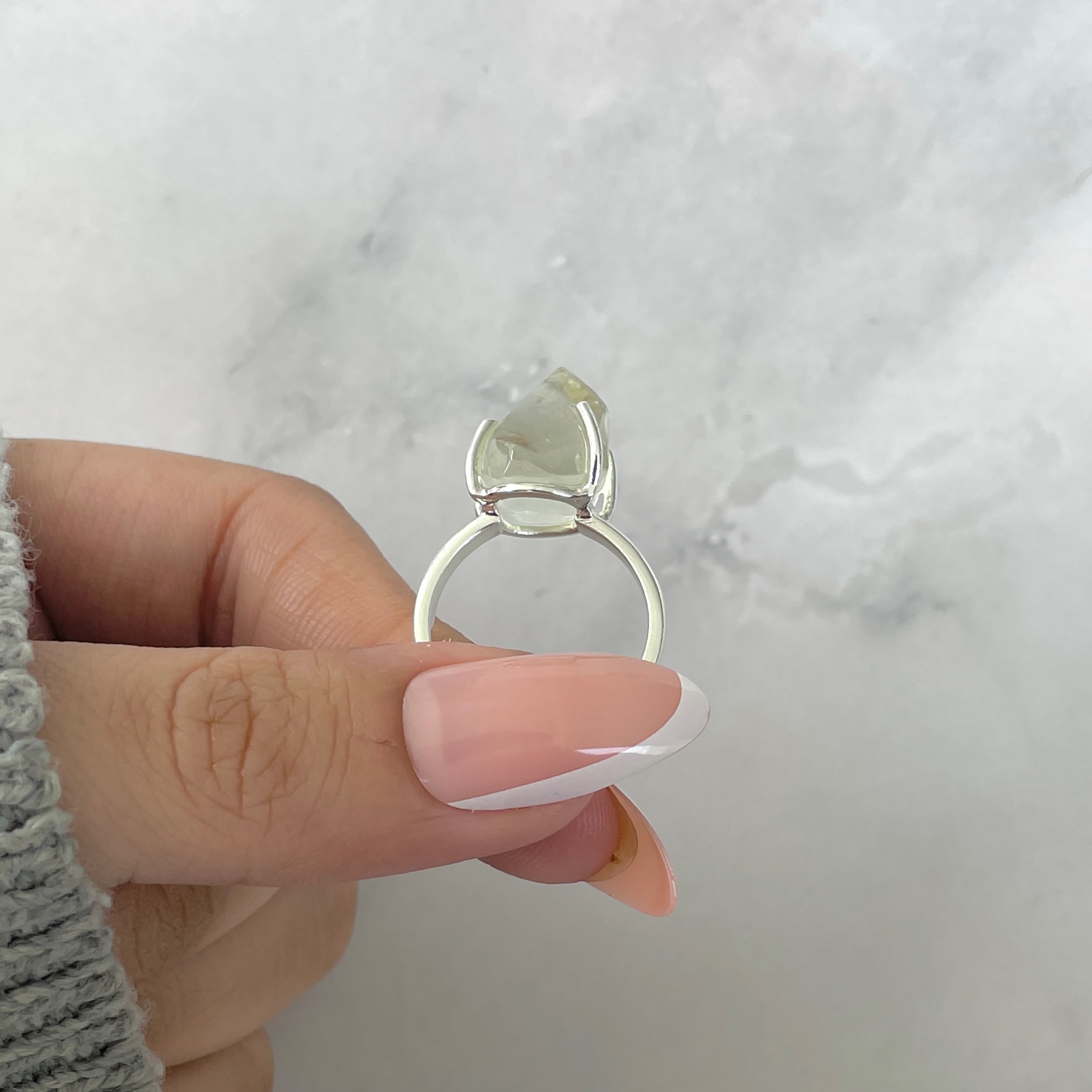 Libyan Desert Glass Ring Size 7-(LDG-R-49.)