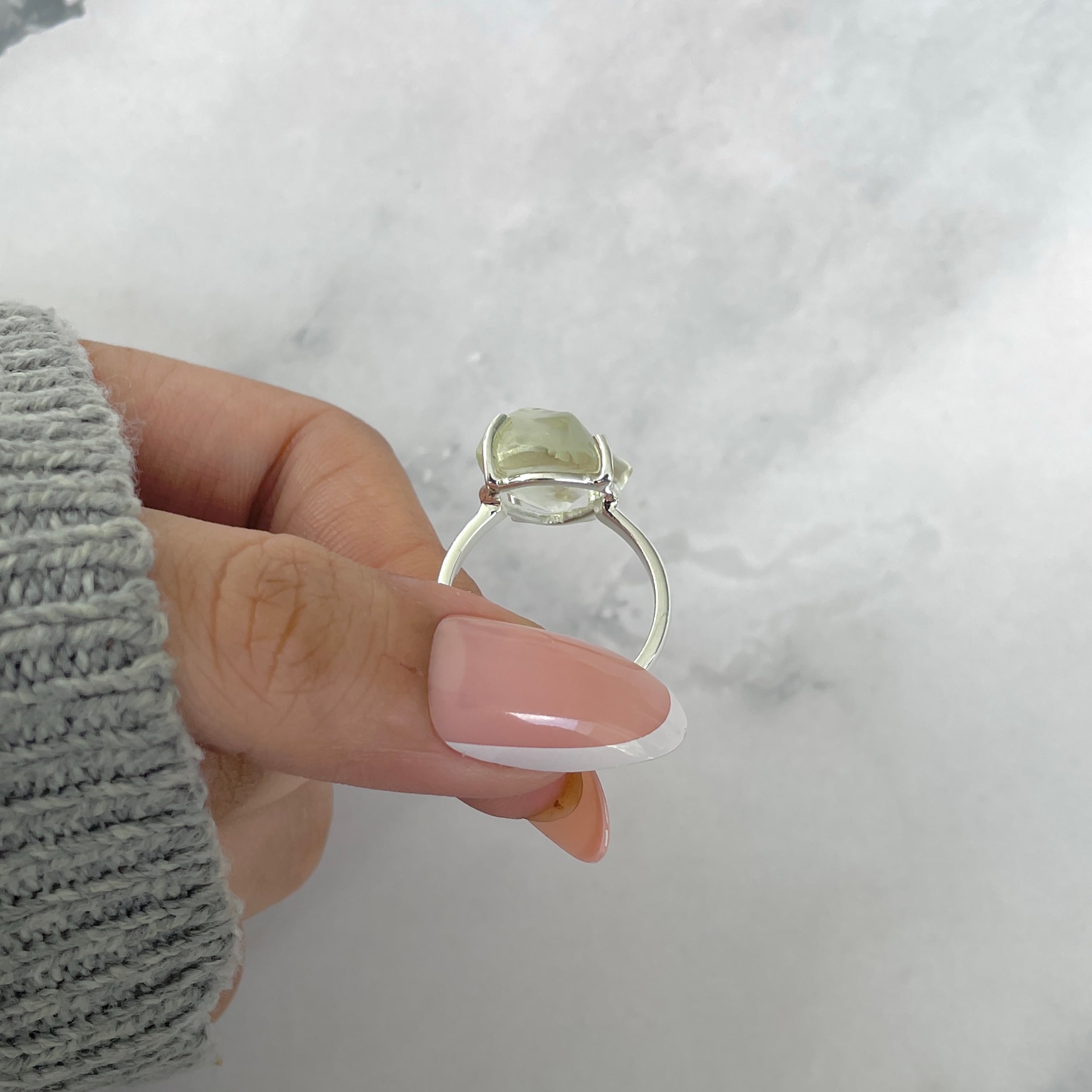 Libyan Desert Glass Ring Size 7-(LDG-R-53.)