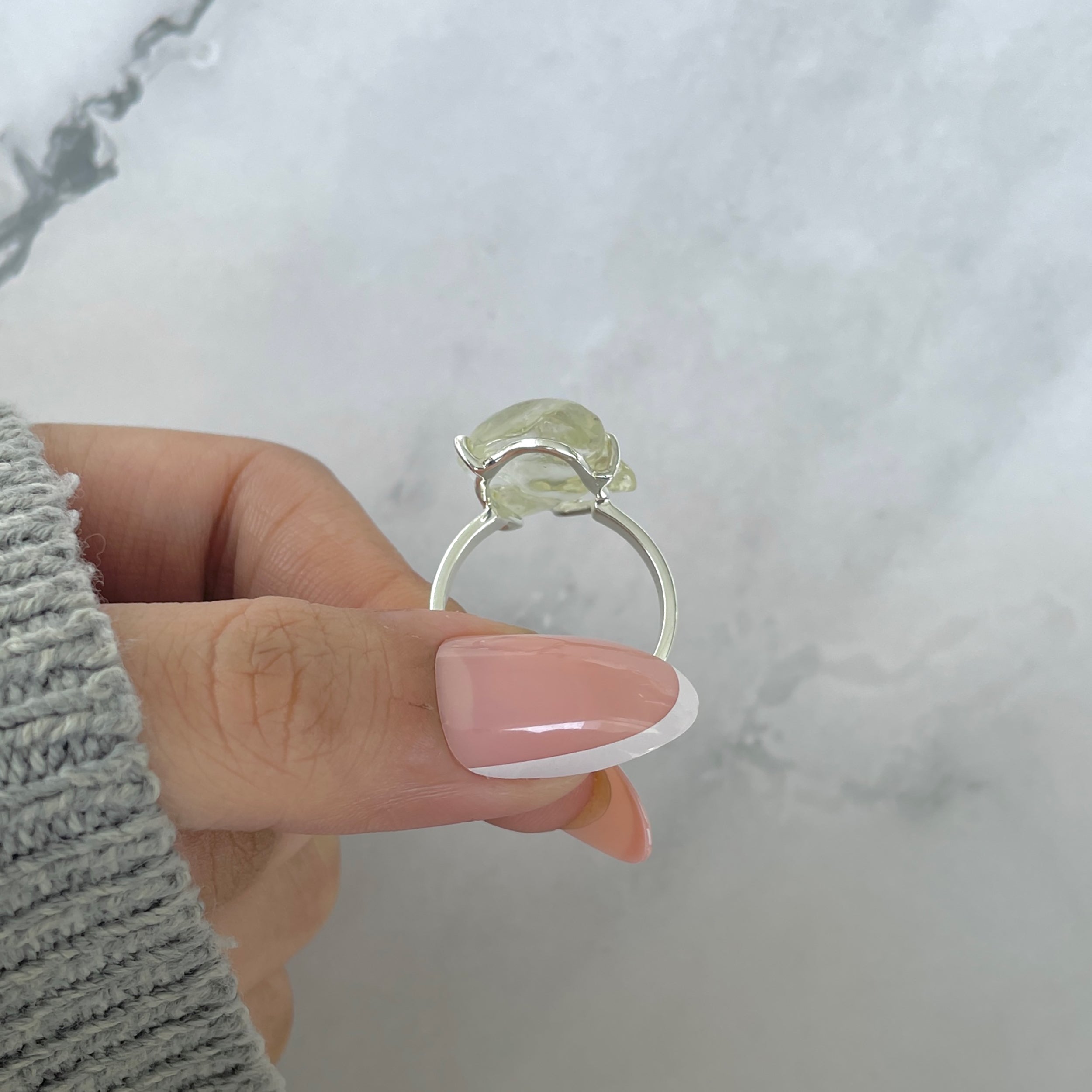 Libyan Desert Glass Ring Size 8-(LDG-R-62.)