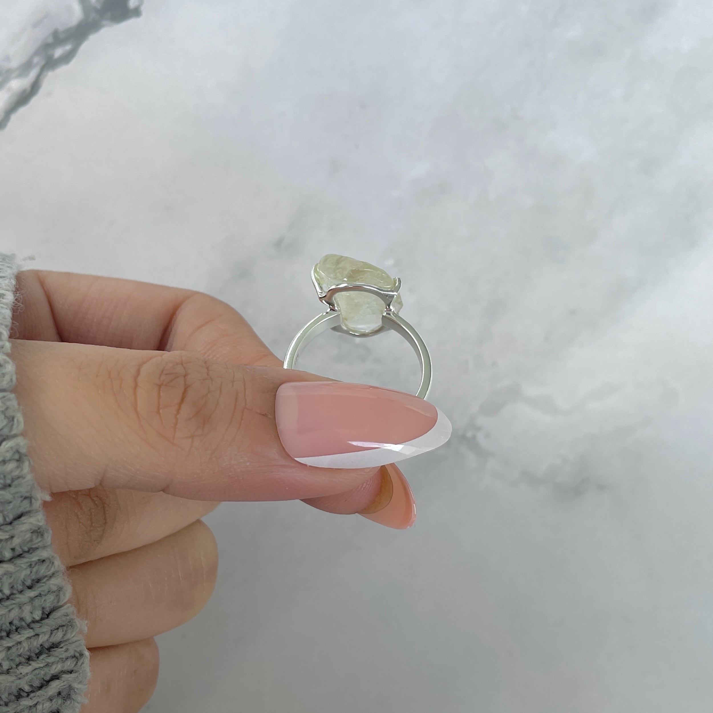 Libyan Desert Glass Ring Size 7-(LDG-R-63.)