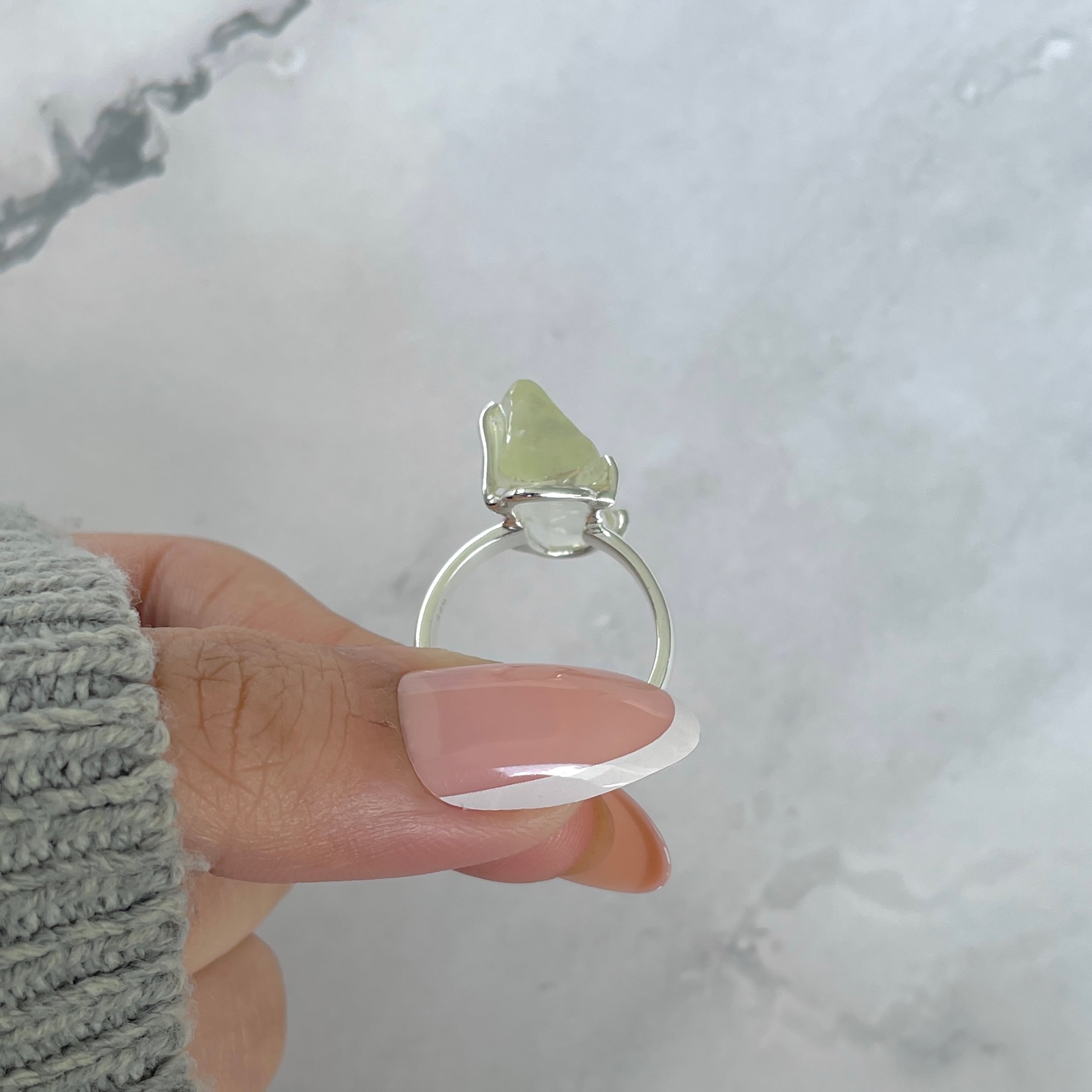 Libyan Desert Glass Ring Size 7-(LDG-R-64.)