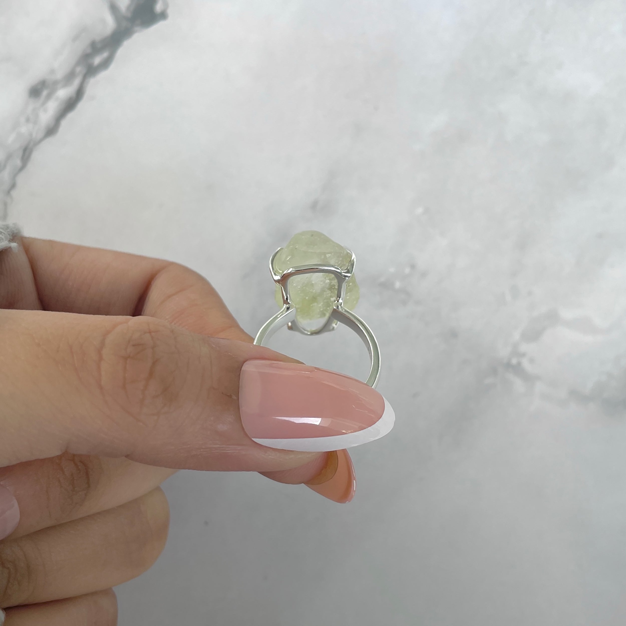 Libyan Desert Glass Ring Size 5-(LDG-R-70.)