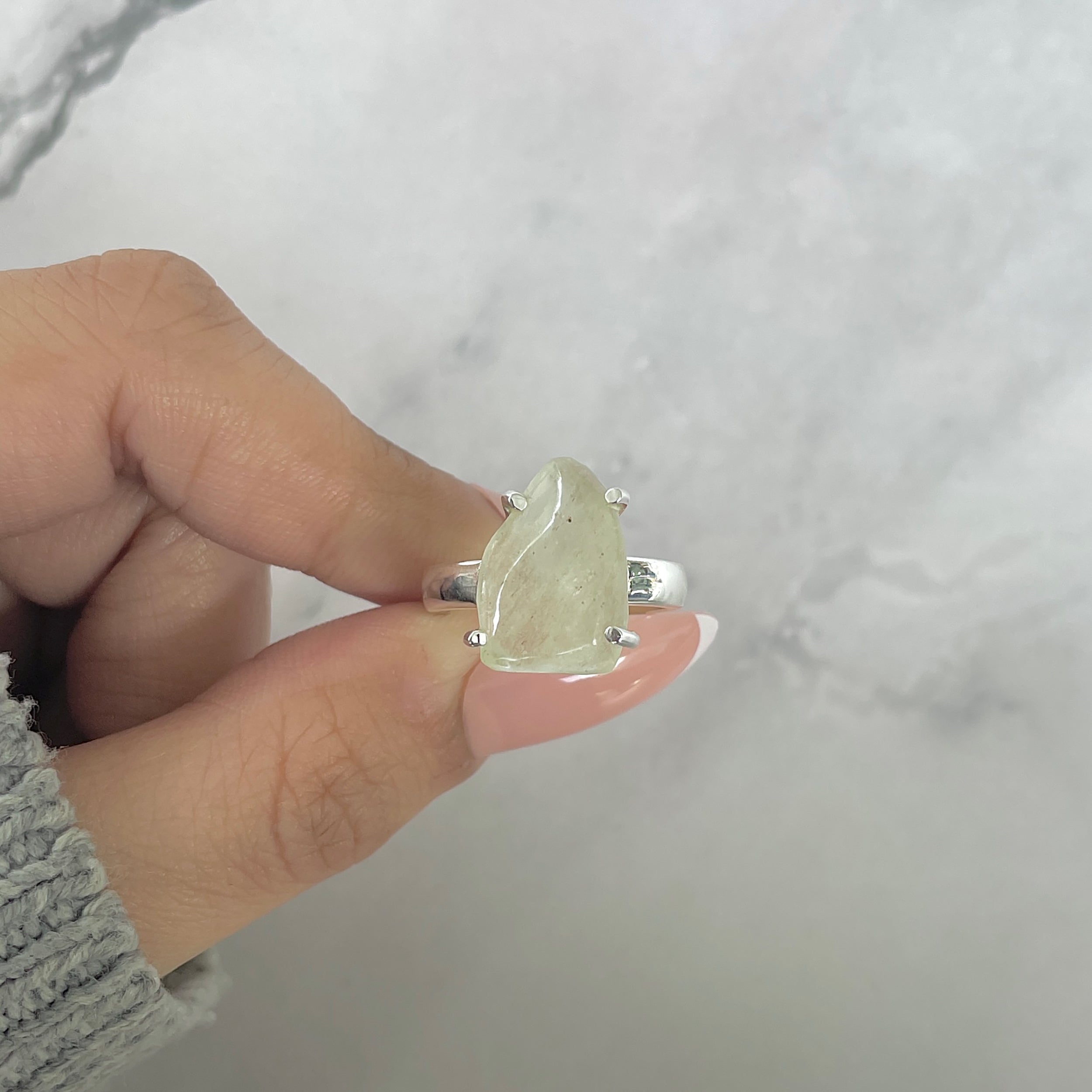 Libyan Desert Glass Ring Size 7-(LDG-R-72.)