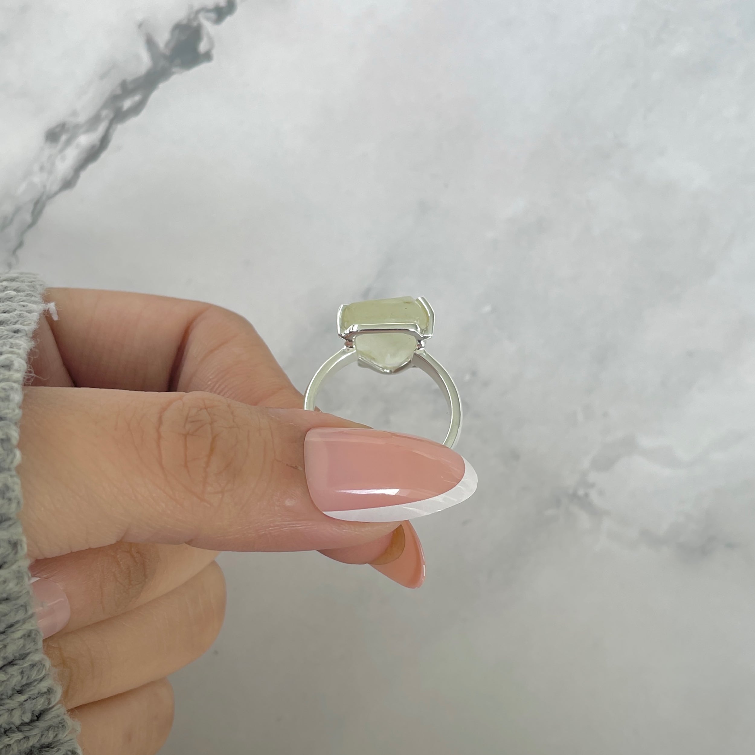 Libyan Desert Glass Ring Size 7-(LDG-R-72.)