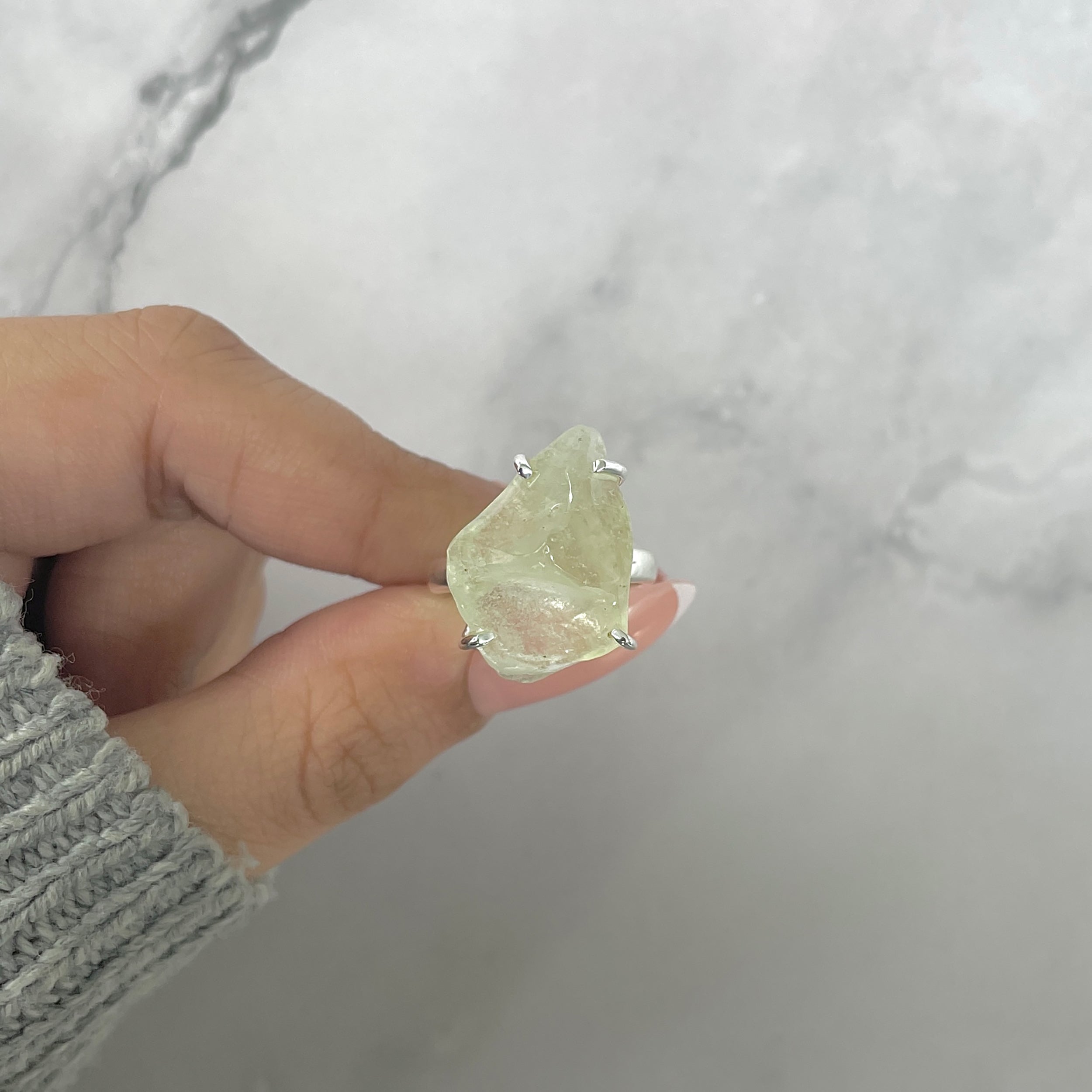 Libyan Desert Glass Ring Size 7-(LDG-R-74.)