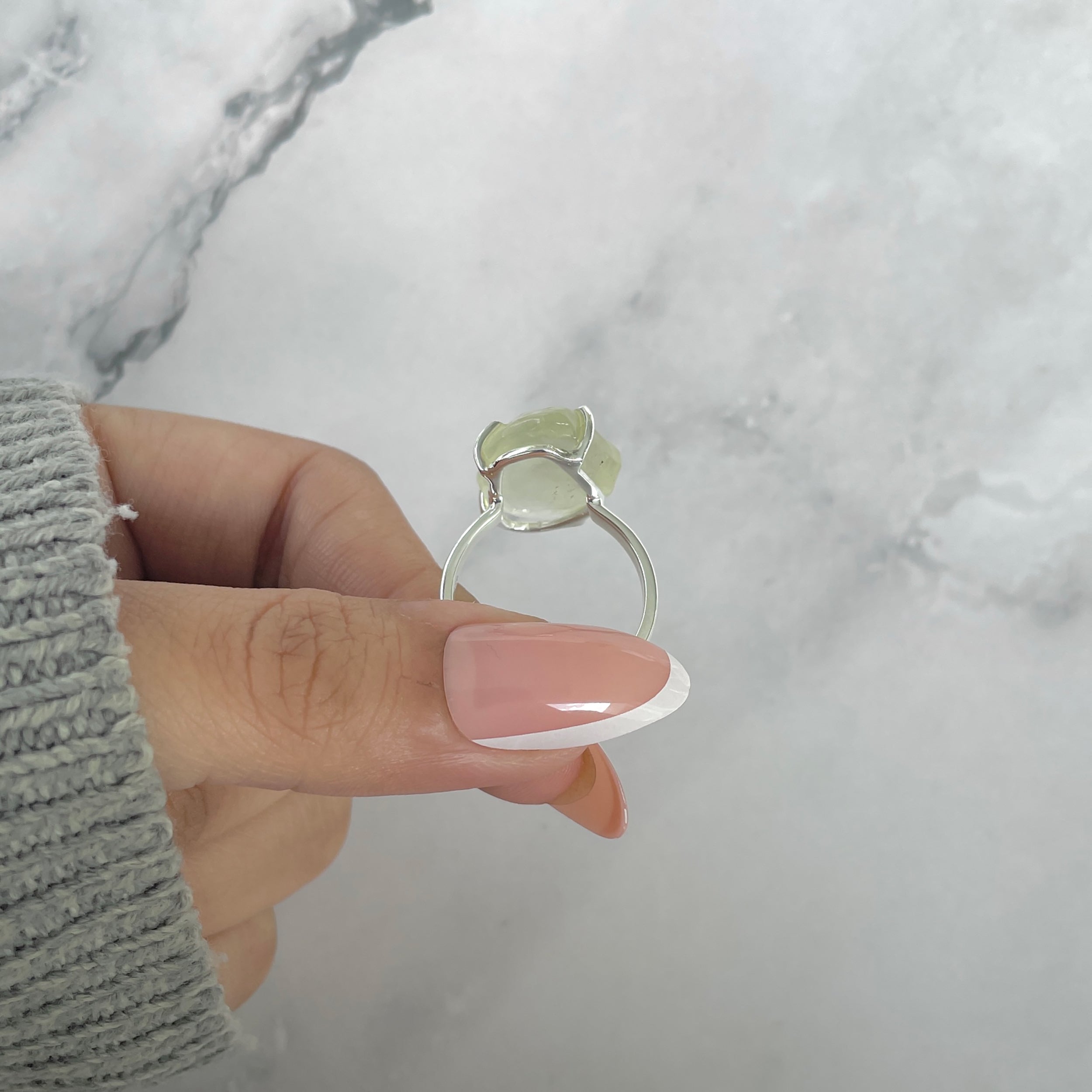 Libyan Desert Glass Ring Size 8-(LDG-R-78.)