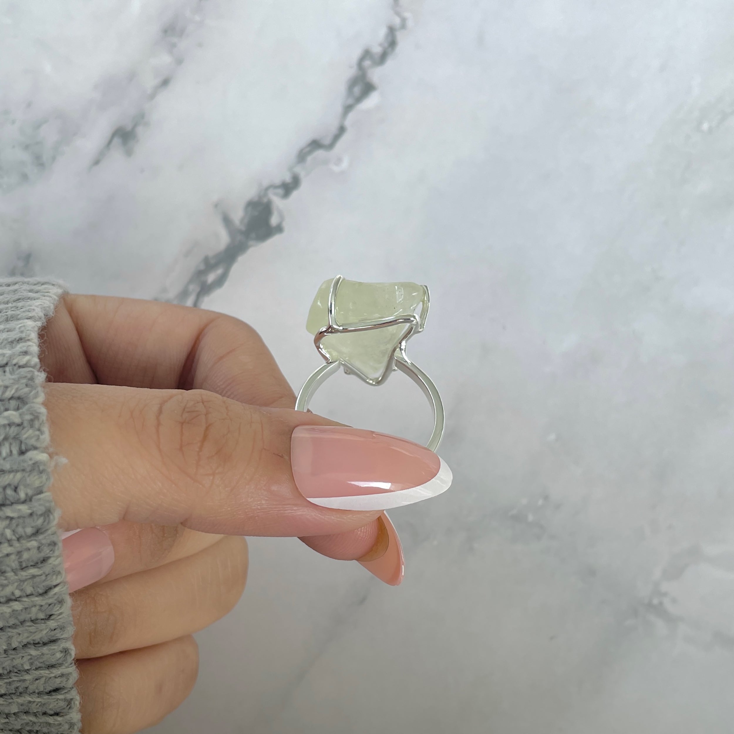 Libyan Desert Glass Ring Size 8-(LDG-R-80.)