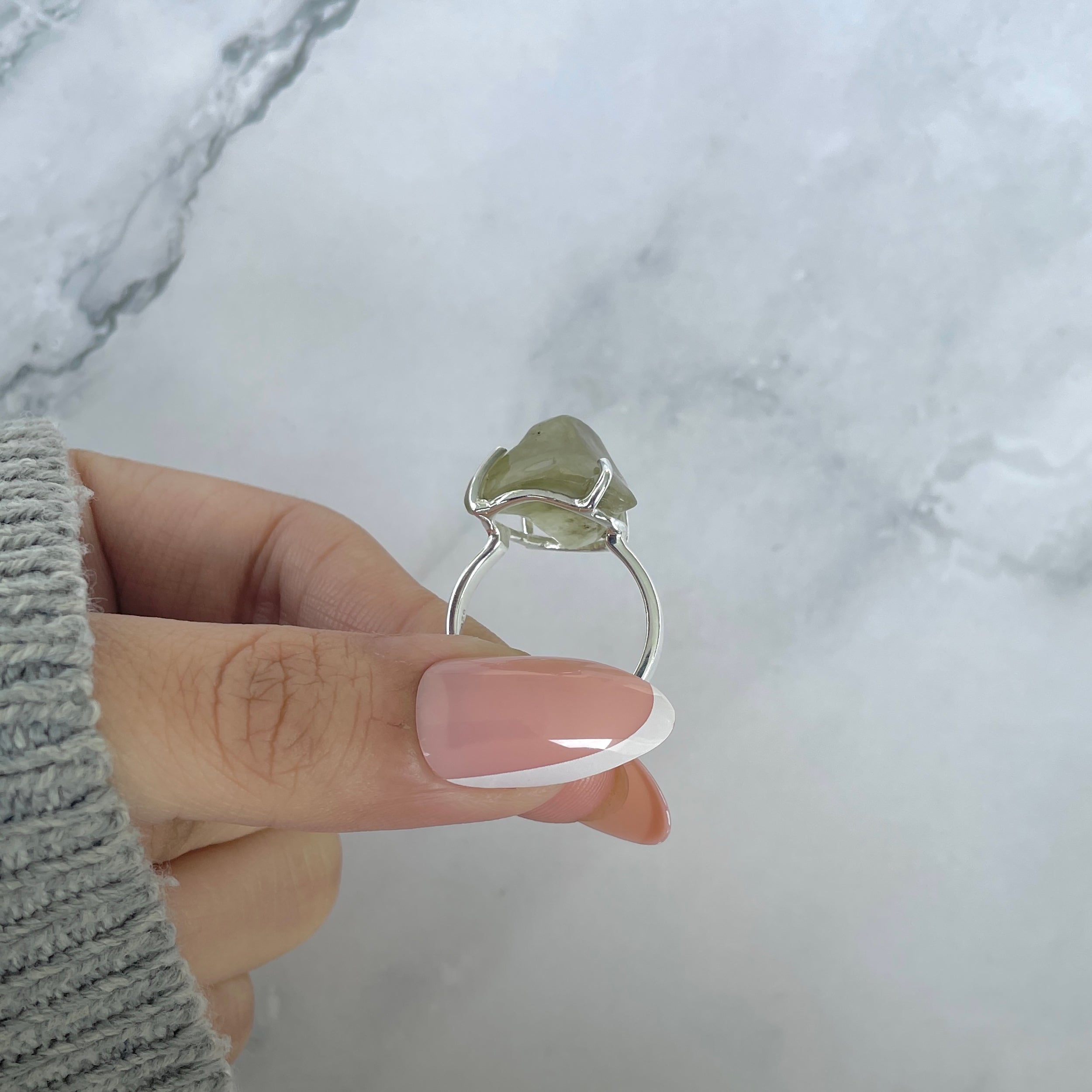 Libyan Desert Glass Ring Size 7-(LDG-R-81.)