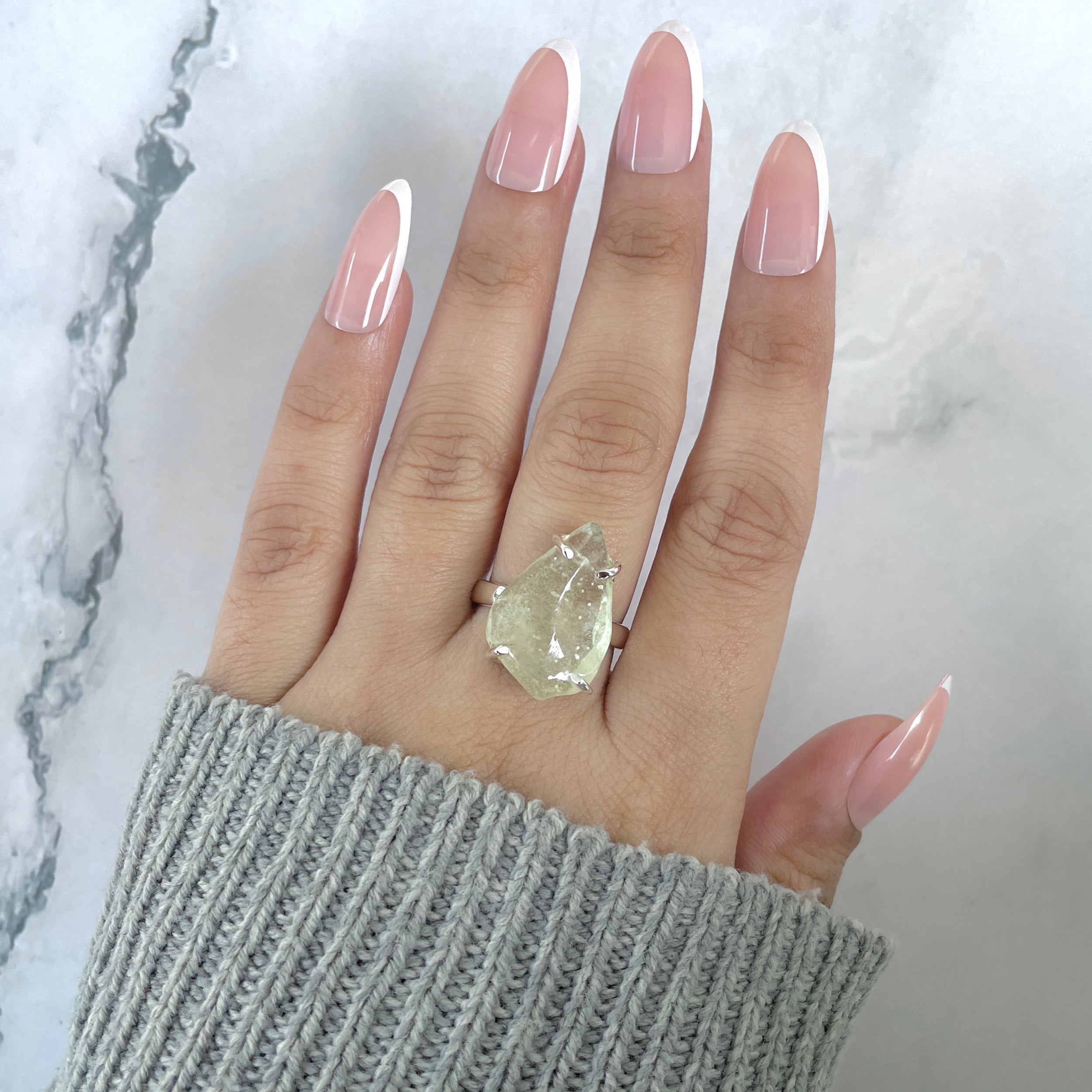 Libyan Desert Glass Ring Size 7-(LDG-R-82.)