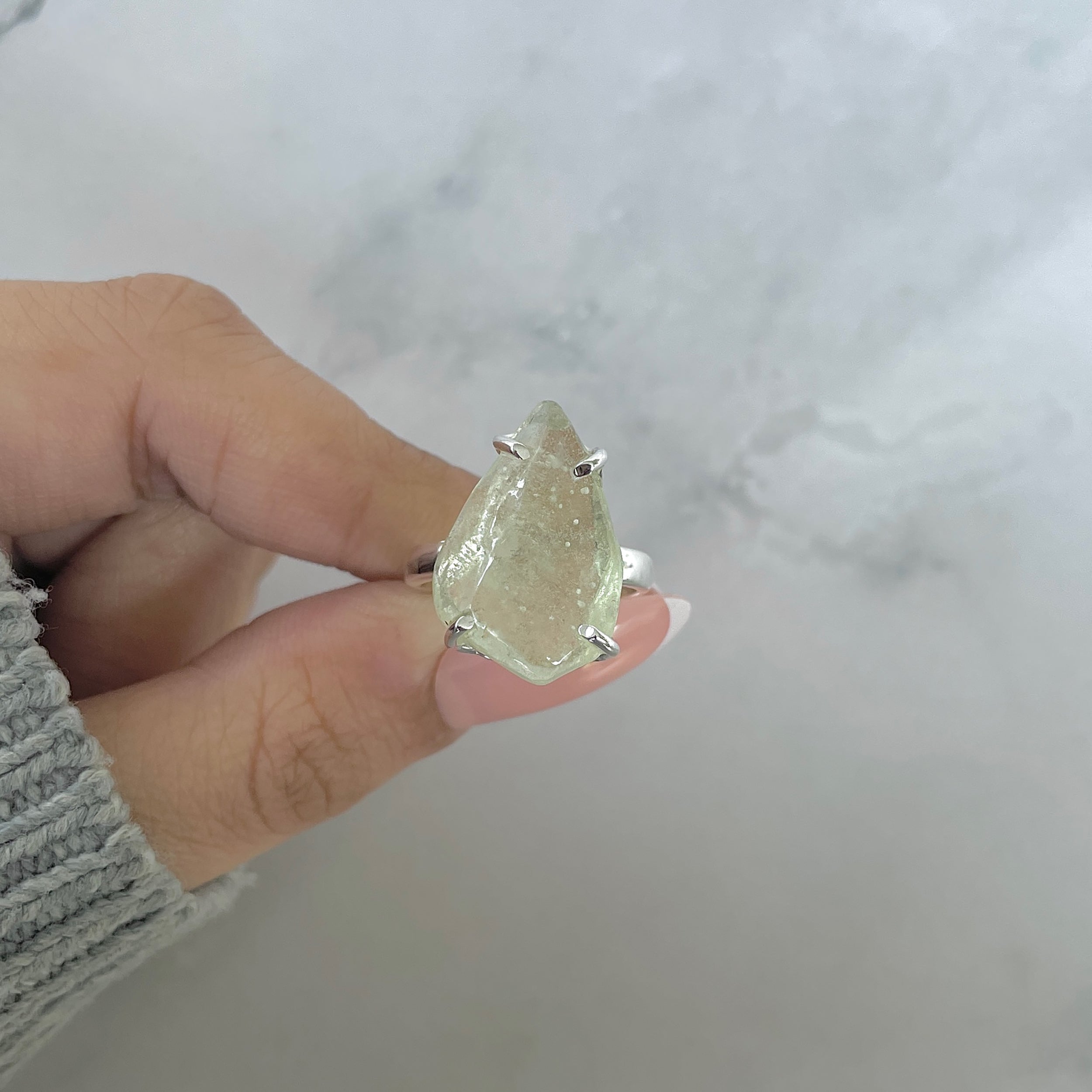 Libyan Desert Glass Ring Size 7-(LDG-R-82.)
