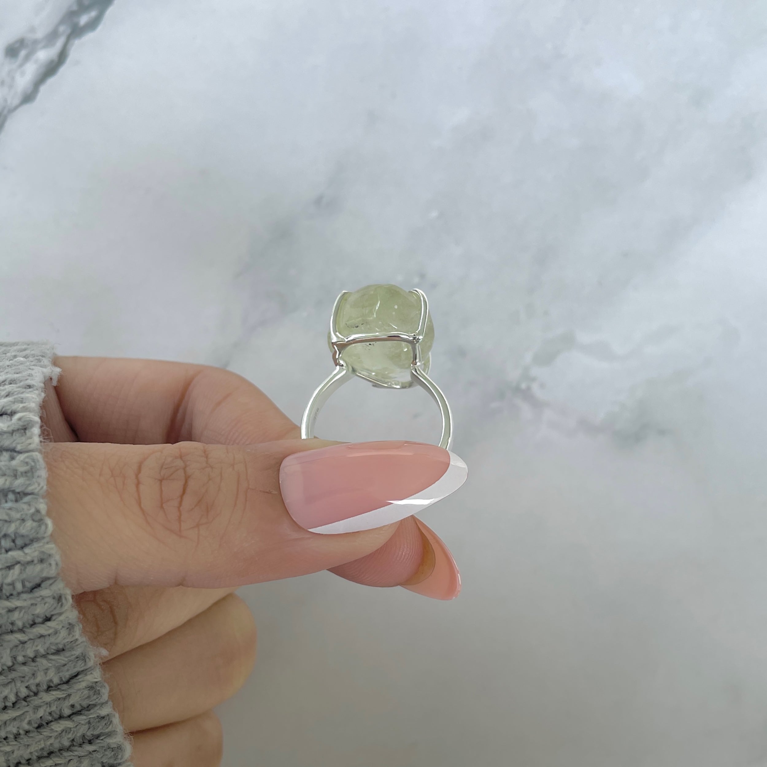 Libyan Desert Glass Ring Size 7-(LDG-R-82.)