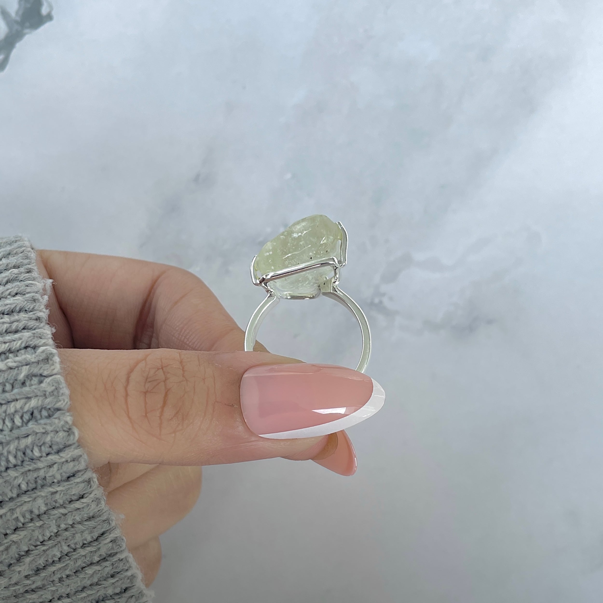 Libyan Desert Glass Ring Size 8-(LDG-R-83.)