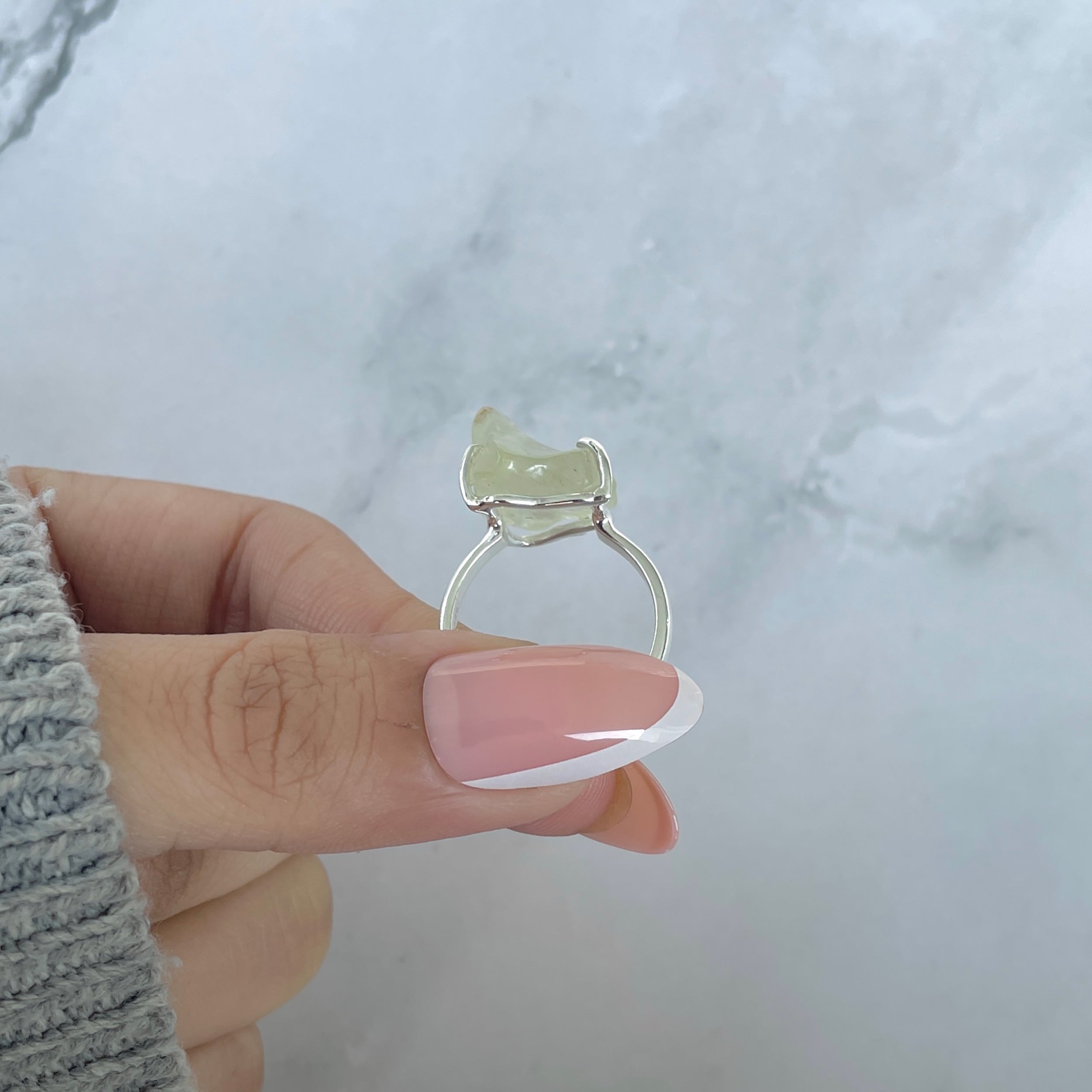 Libyan Desert Glass Ring Size 7-(LDG-R-84.)