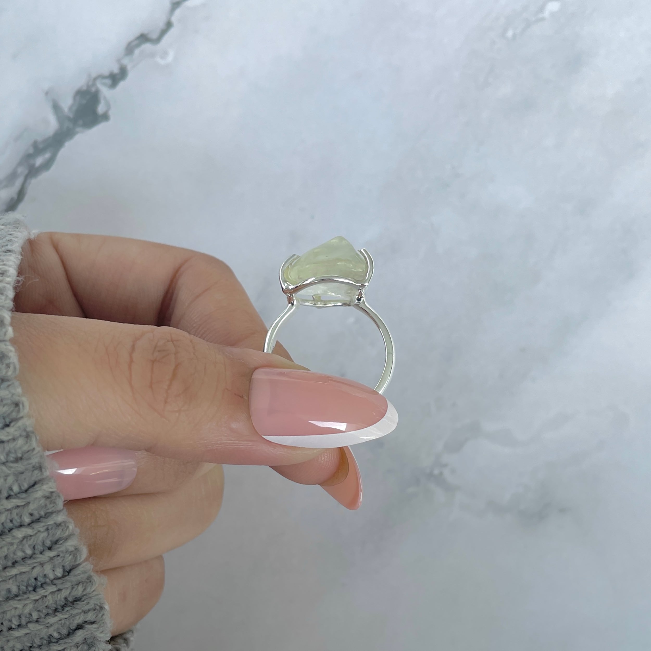 Libyan Desert Glass Ring Size 7-(LDG-R-86.)