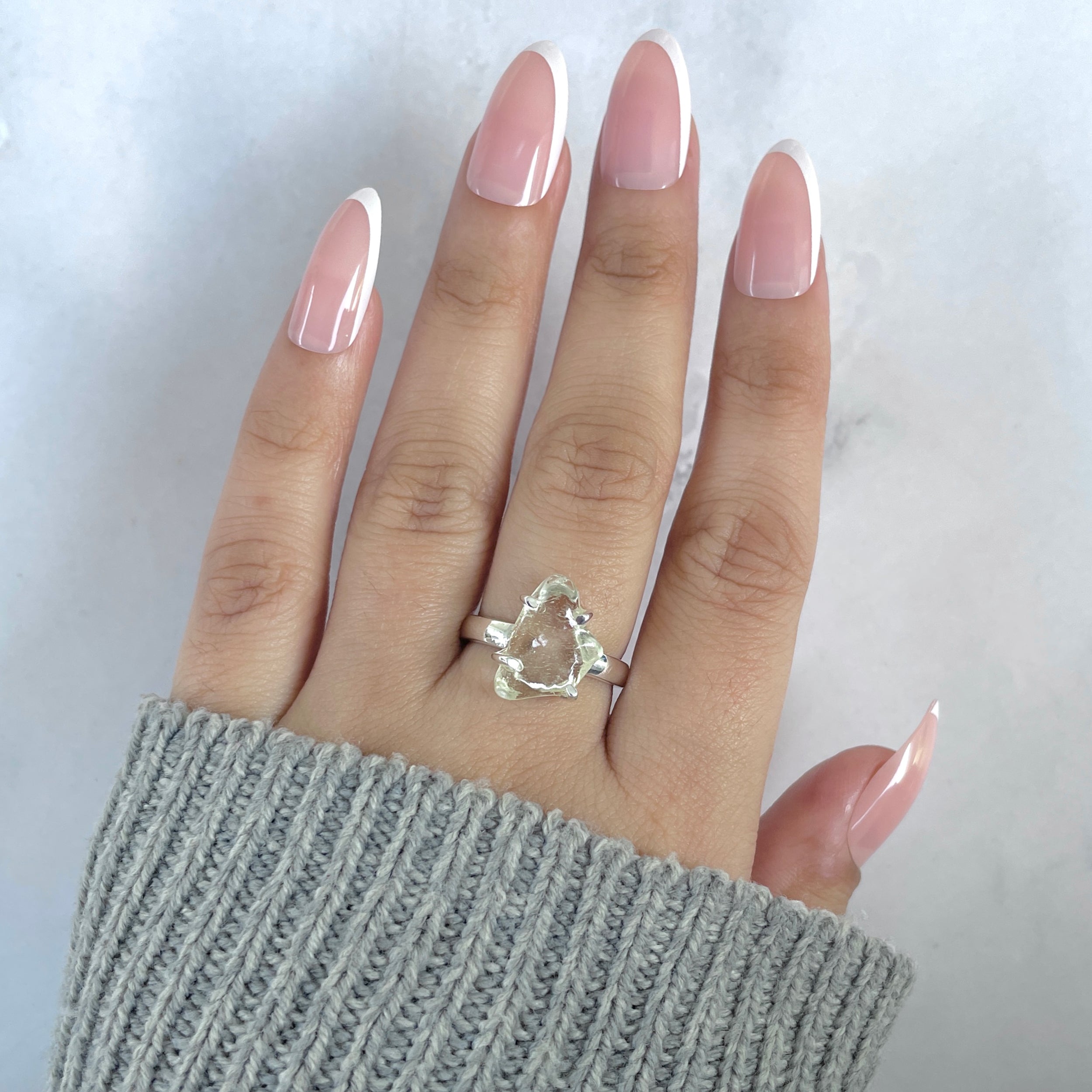 Libyan Desert Glass Ring Size 7-(LDG-R-87.)
