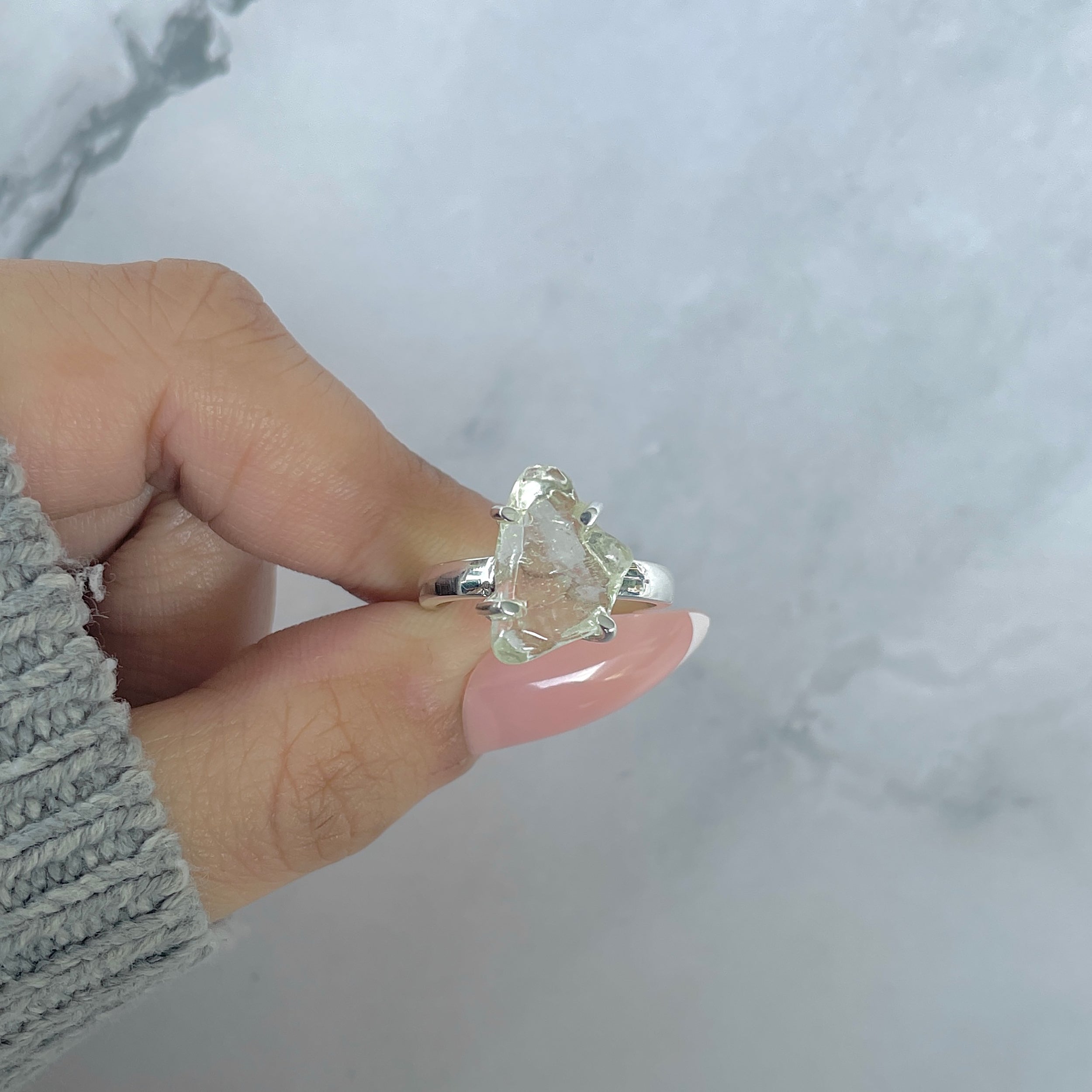 Libyan Desert Glass Ring Size 7-(LDG-R-87.)