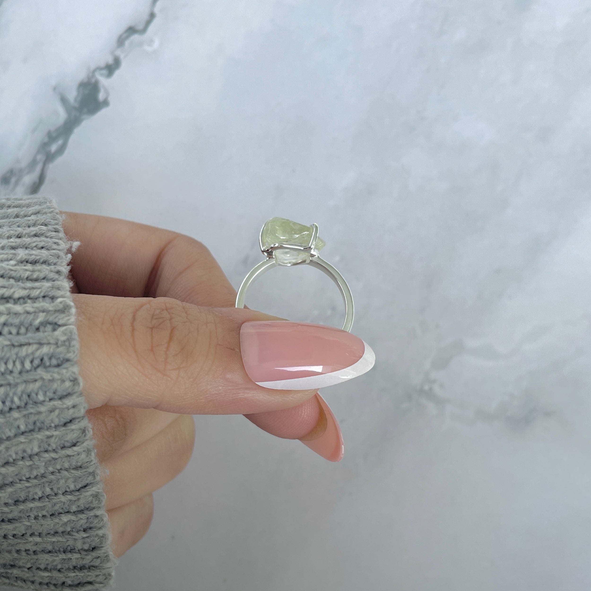 Libyan Desert Glass Ring Size 7-(LDG-R-87.)