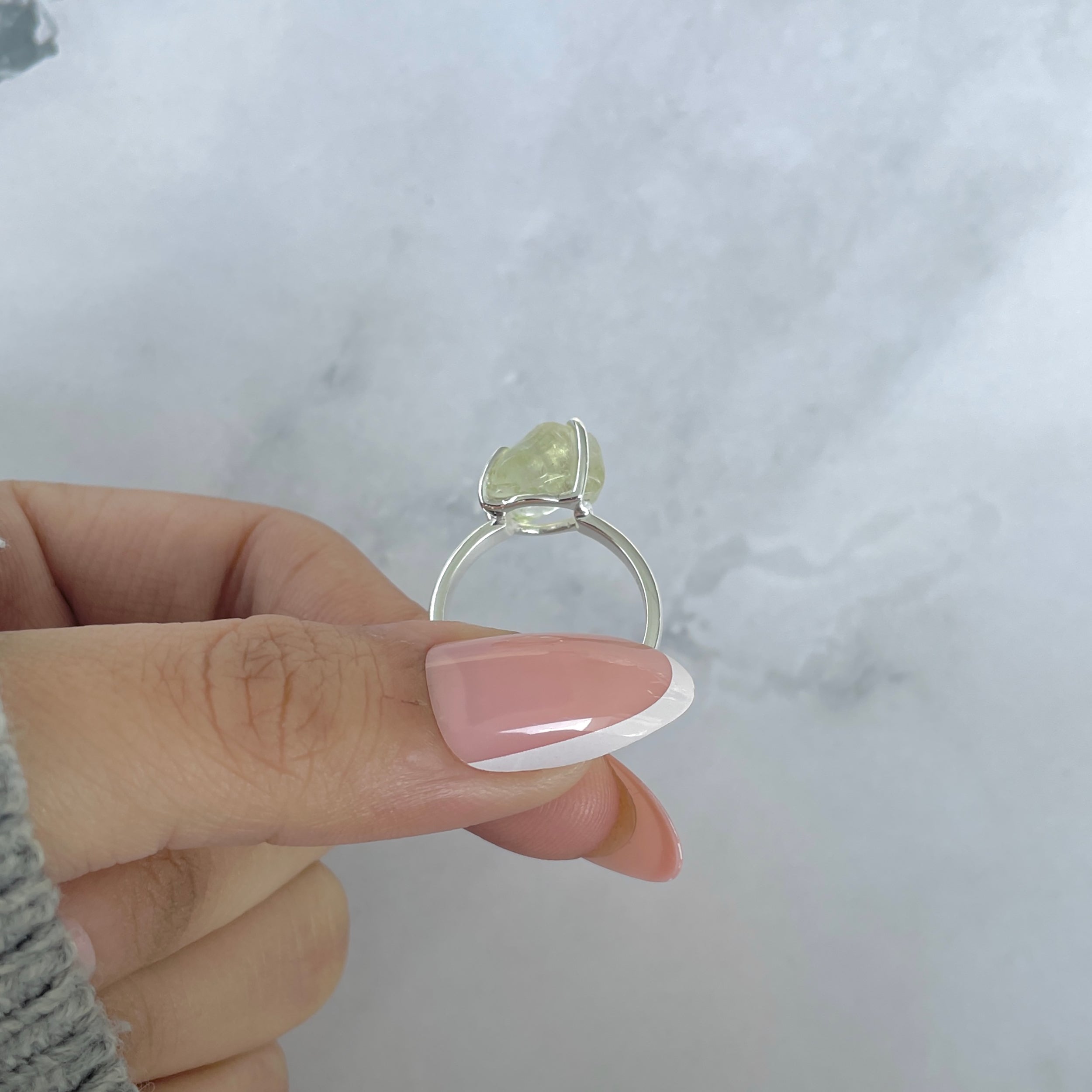 Libyan Desert Glass Ring Size 7-(LDG-R-89.)