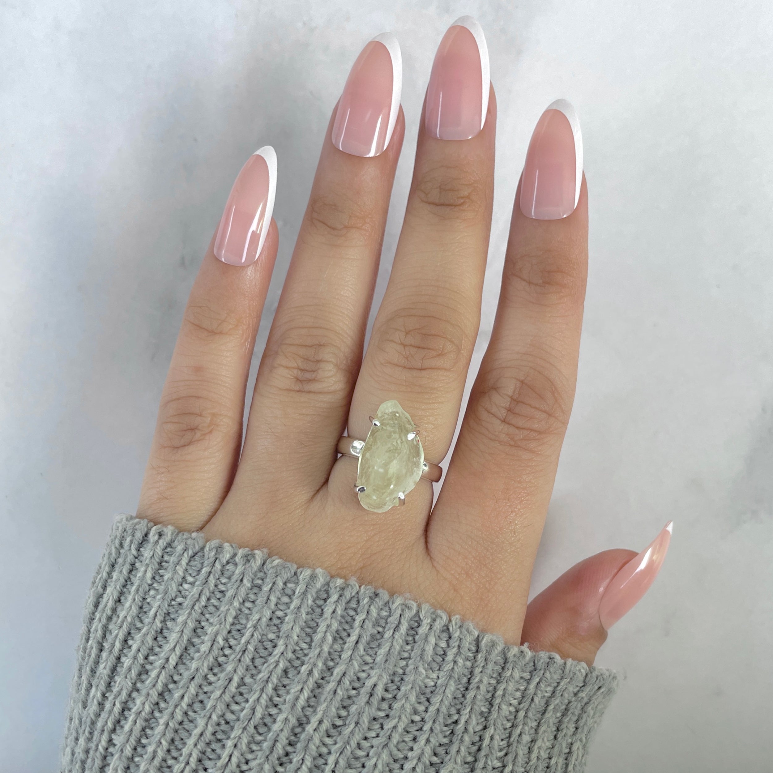 Libyan Desert Glass Ring Size 5-(LDG-R-92.)