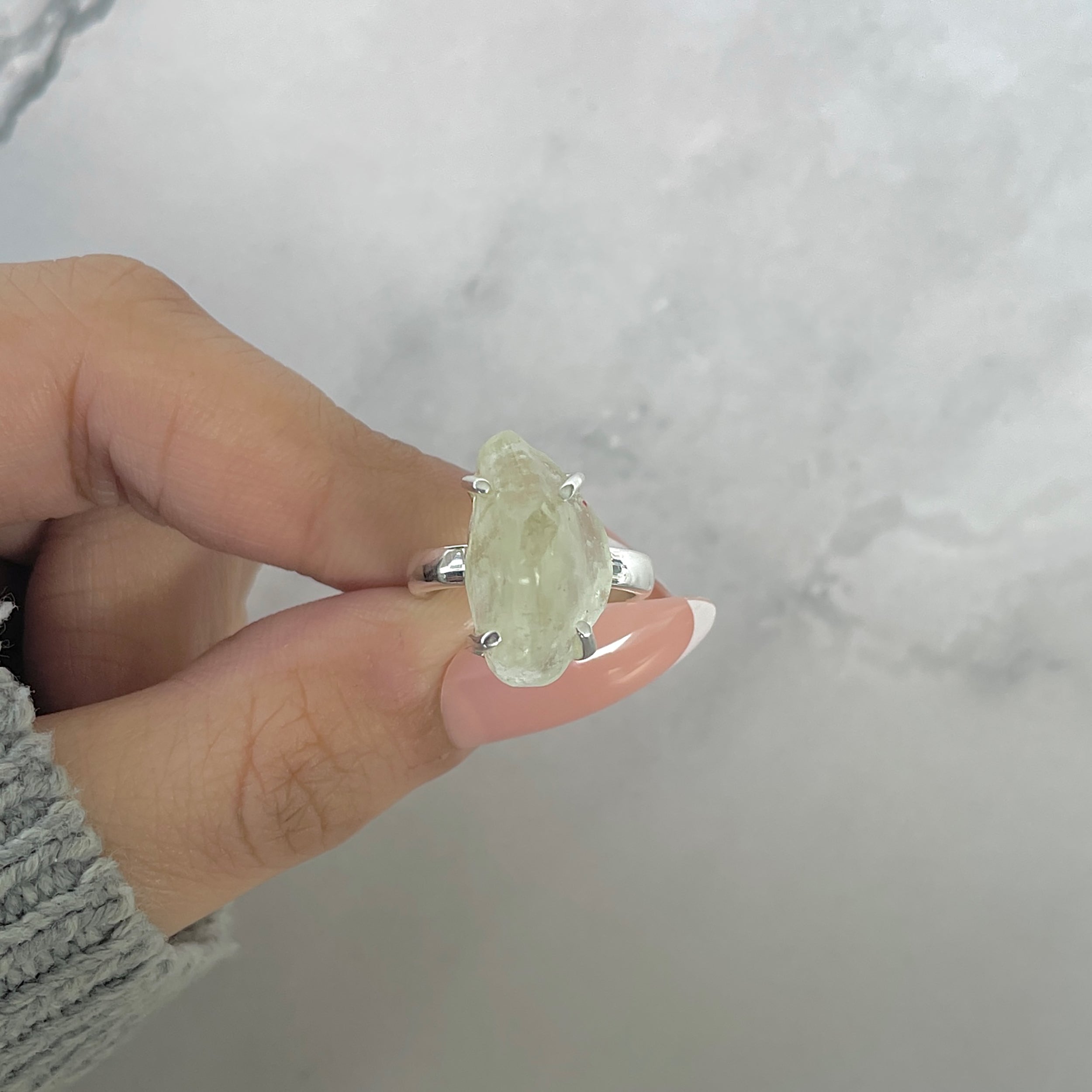 Libyan Desert Glass Ring Size 5-(LDG-R-92.)