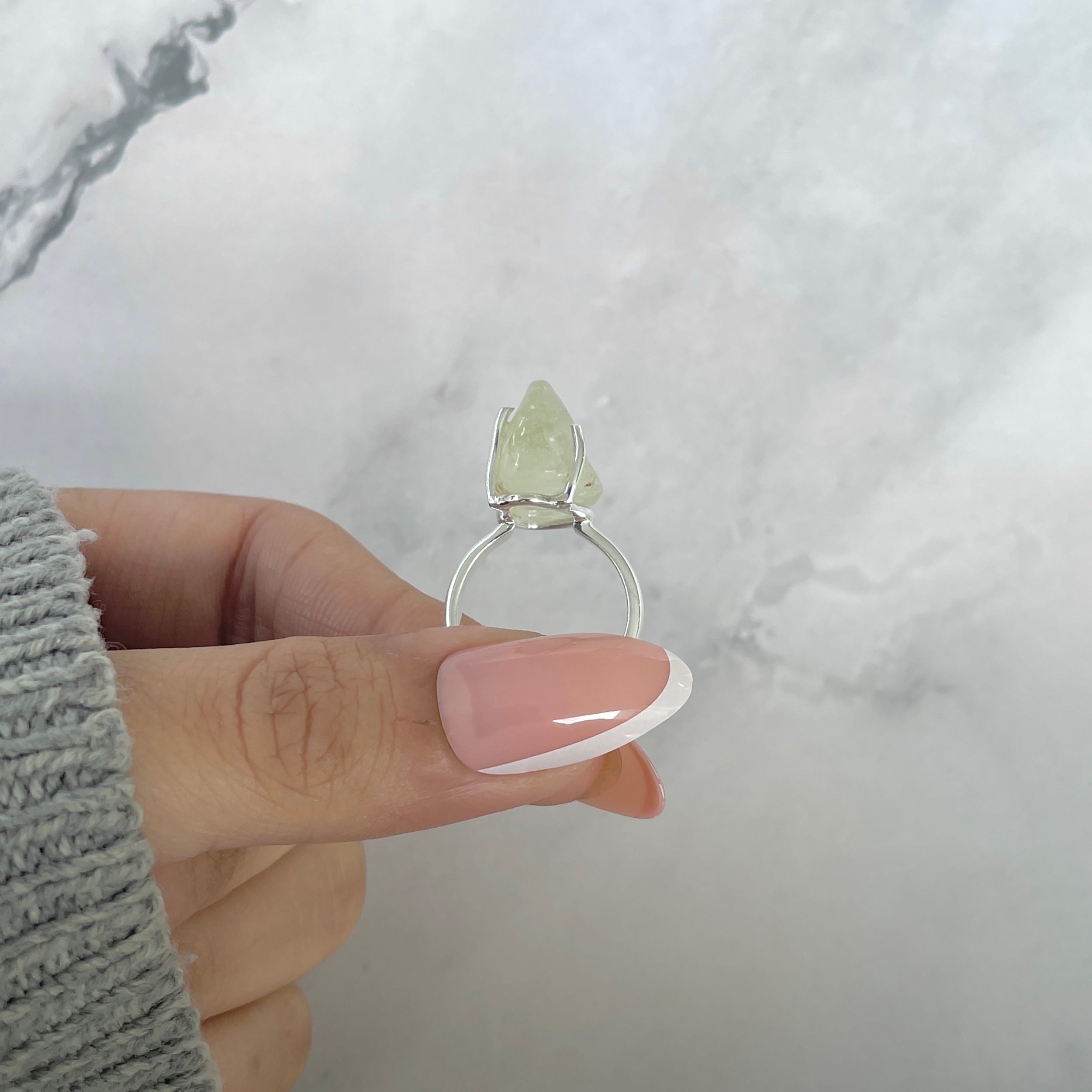 Libyan Desert Glass Ring Size 5-(LDG-R-92.)