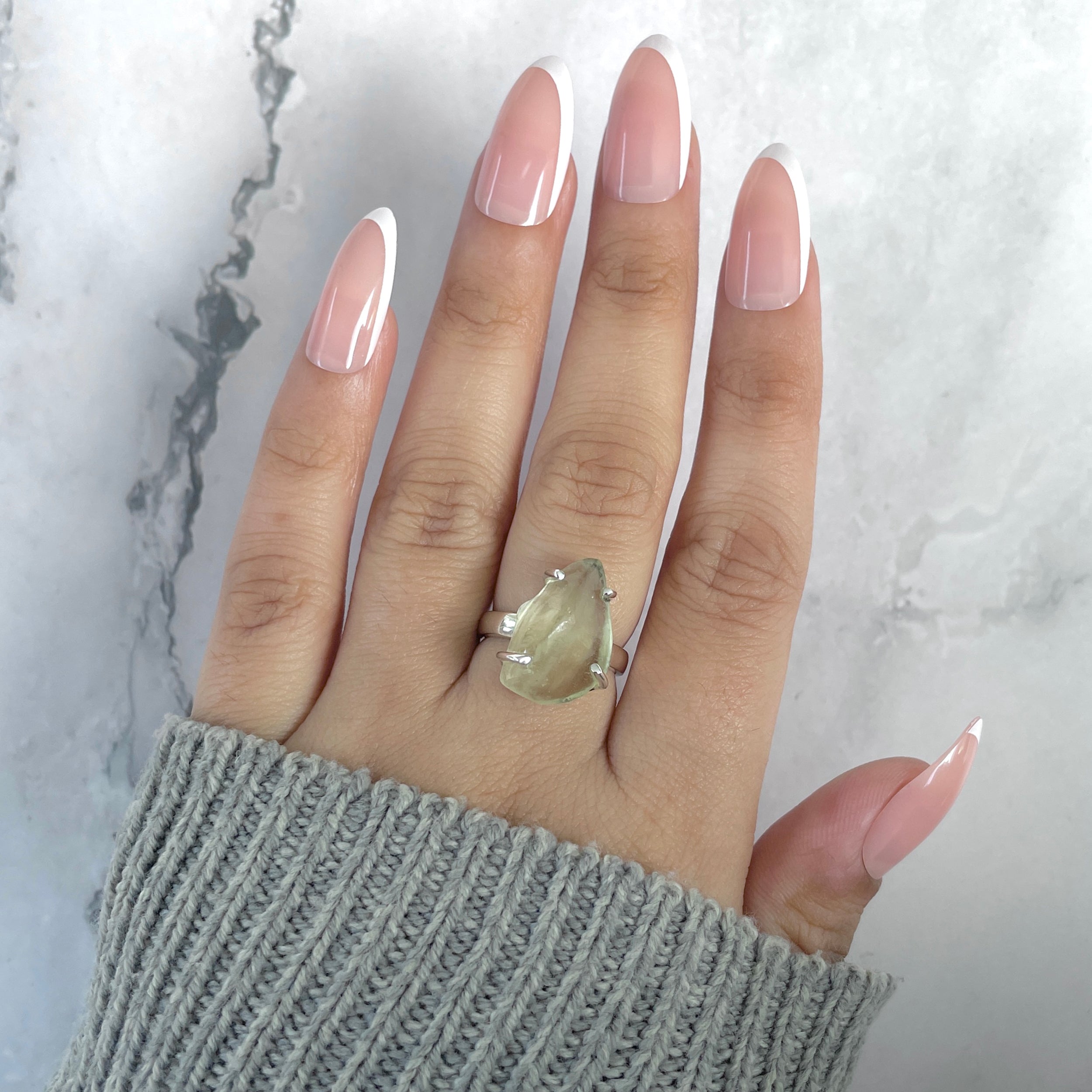 Libyan Desert Glass Ring Size 5-(LDG-R-95.)