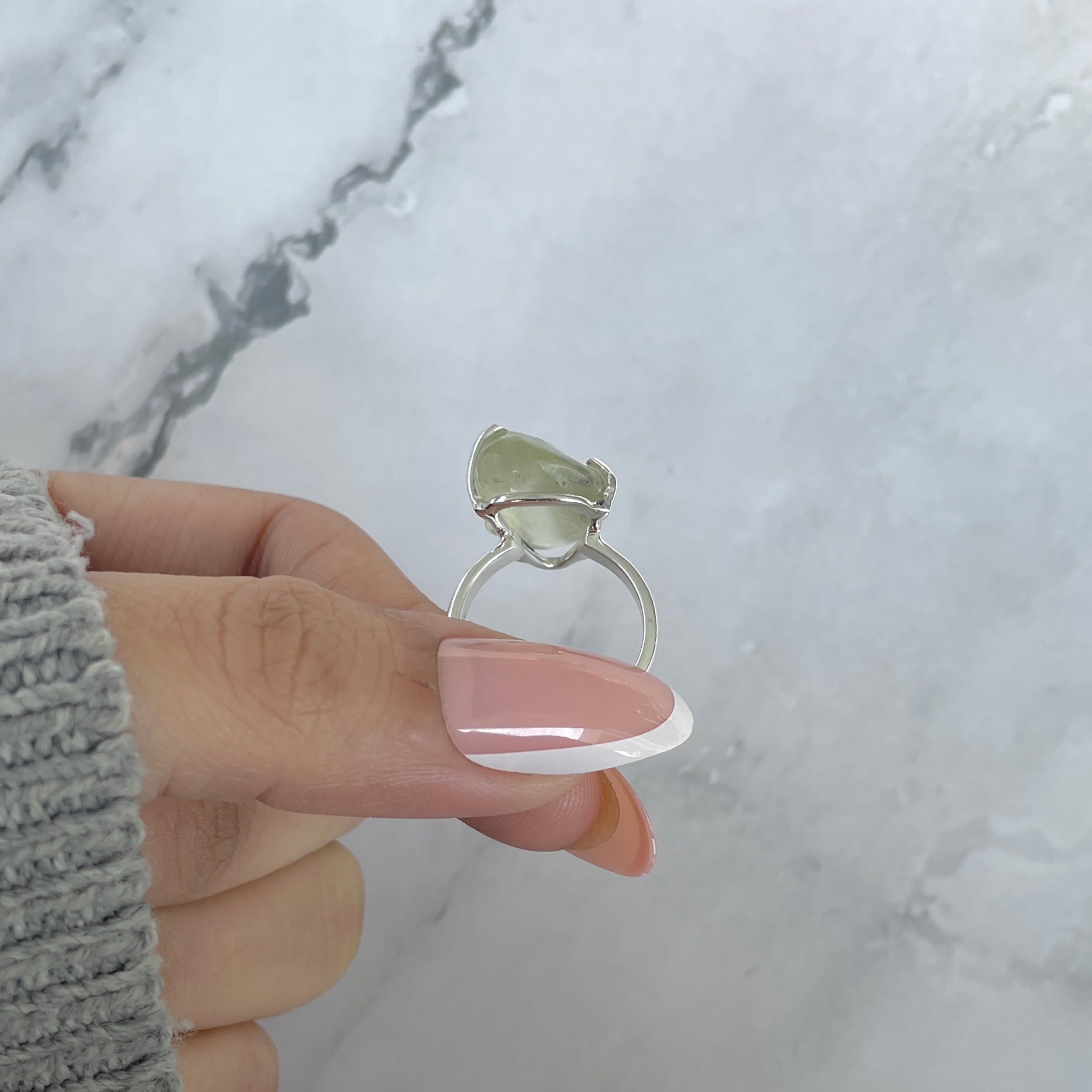 Libyan Desert Glass Ring Size 5-(LDG-R-95.)
