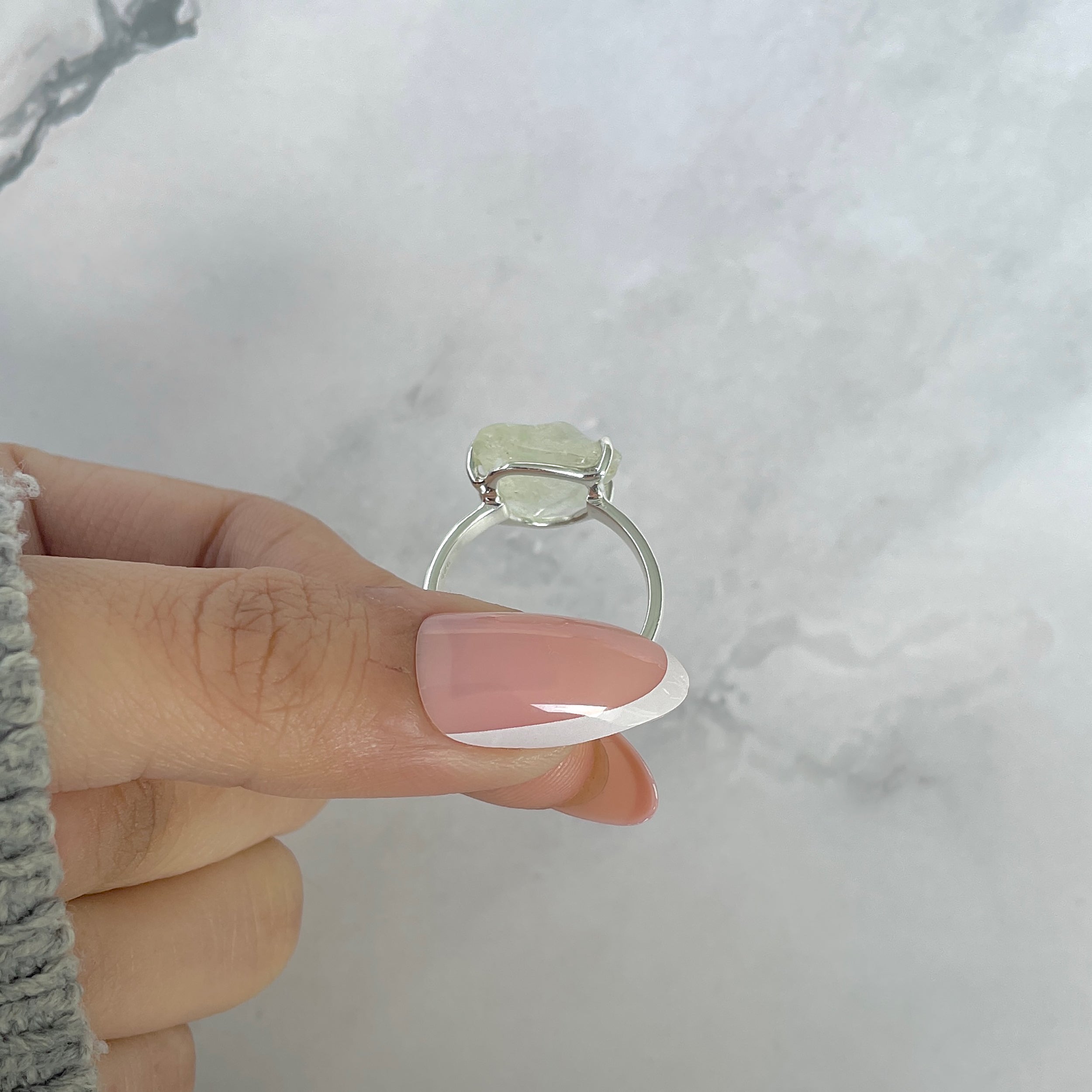 Libyan Desert Glass Ring Size 8-(LDG-R-98.)