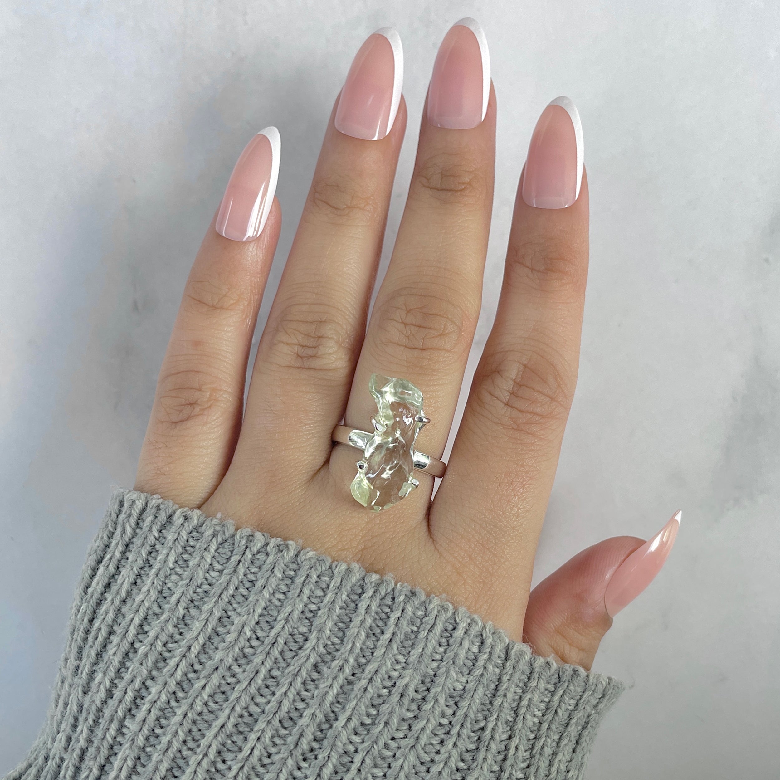 Libyan Desert Glass Ring Size 7-(LDG-R-99.)
